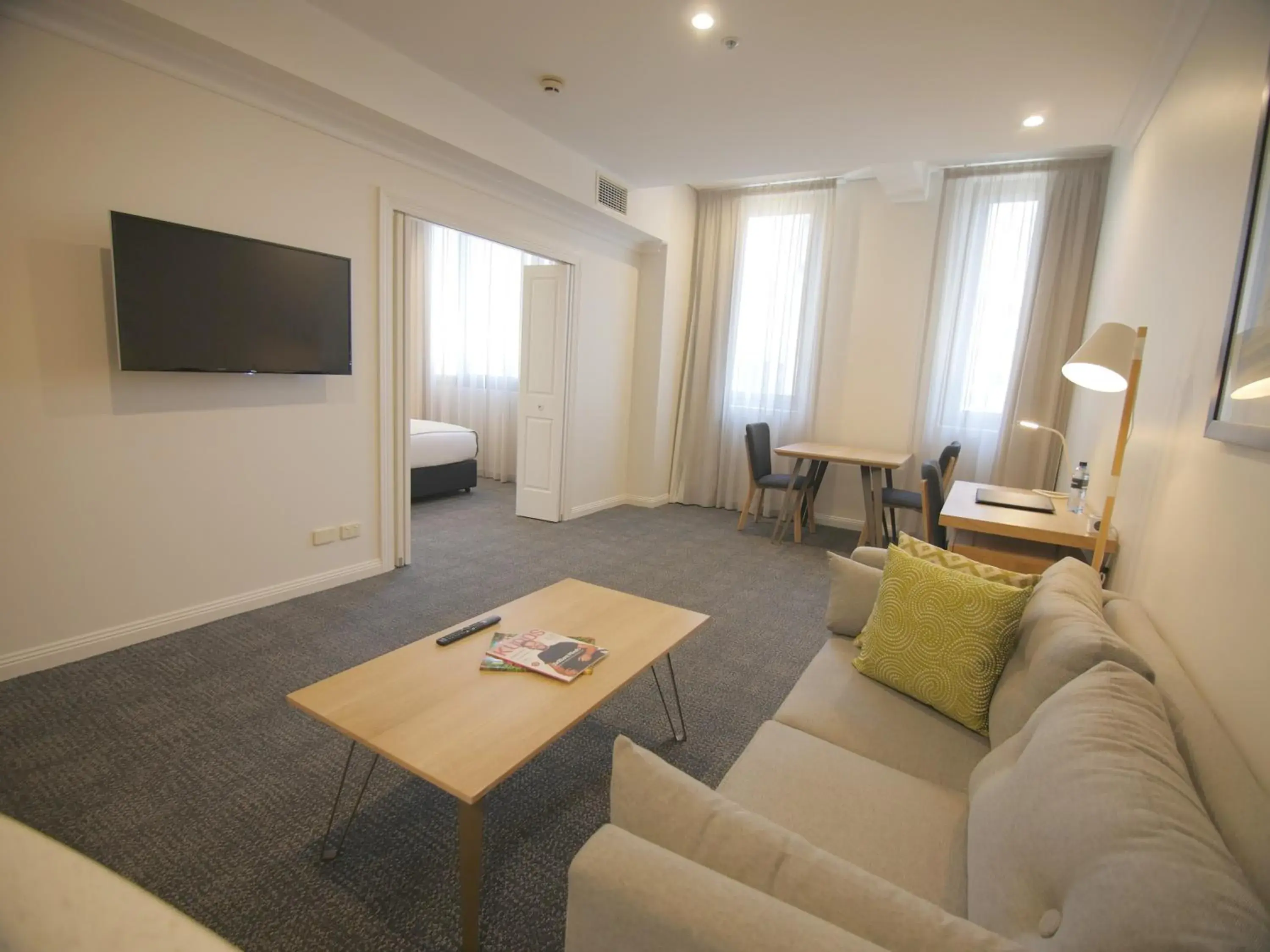 Living room, Seating Area in Quality Apartments Adelaide Central