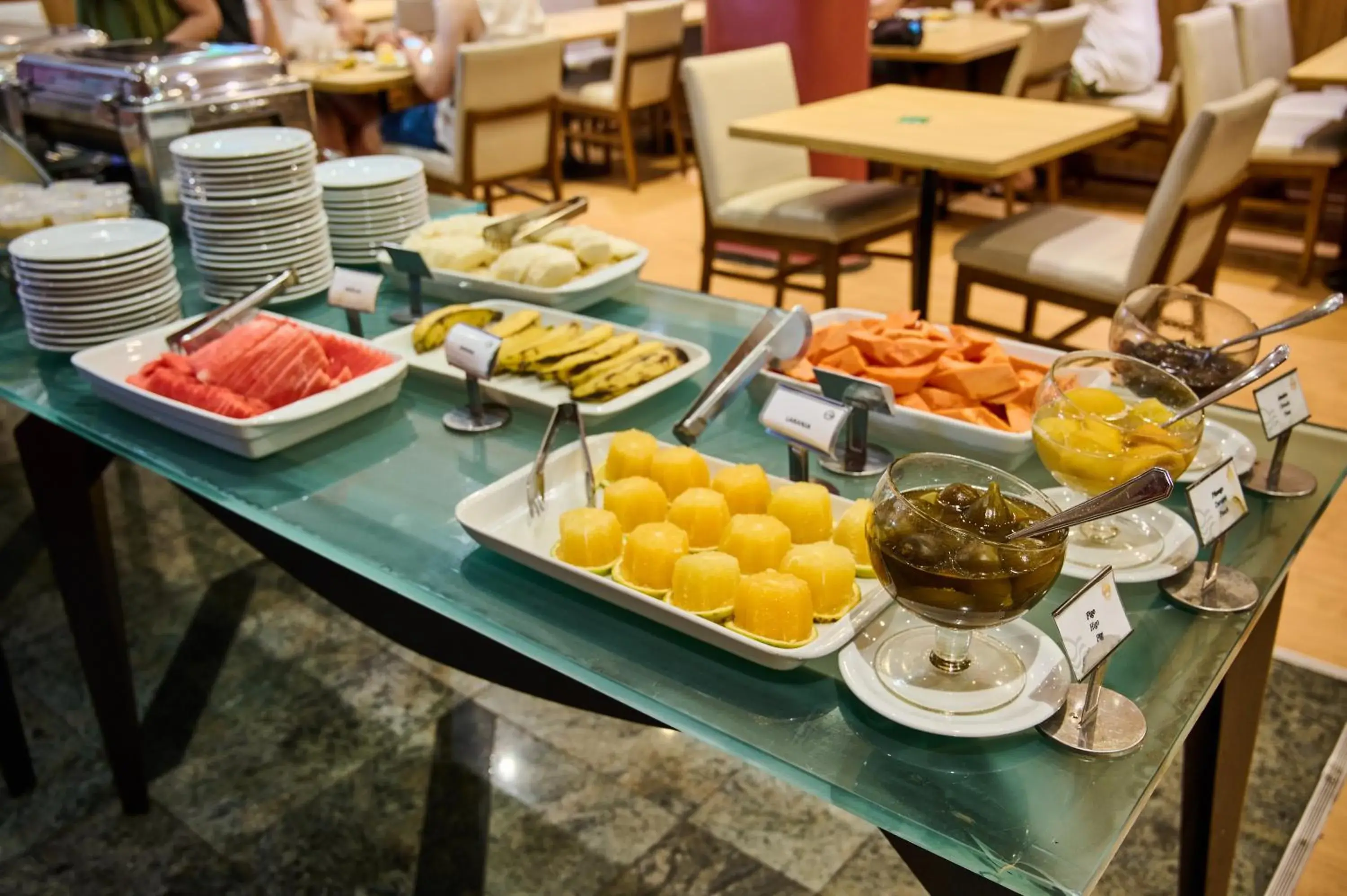 Breakfast in South American Copacabana Hotel