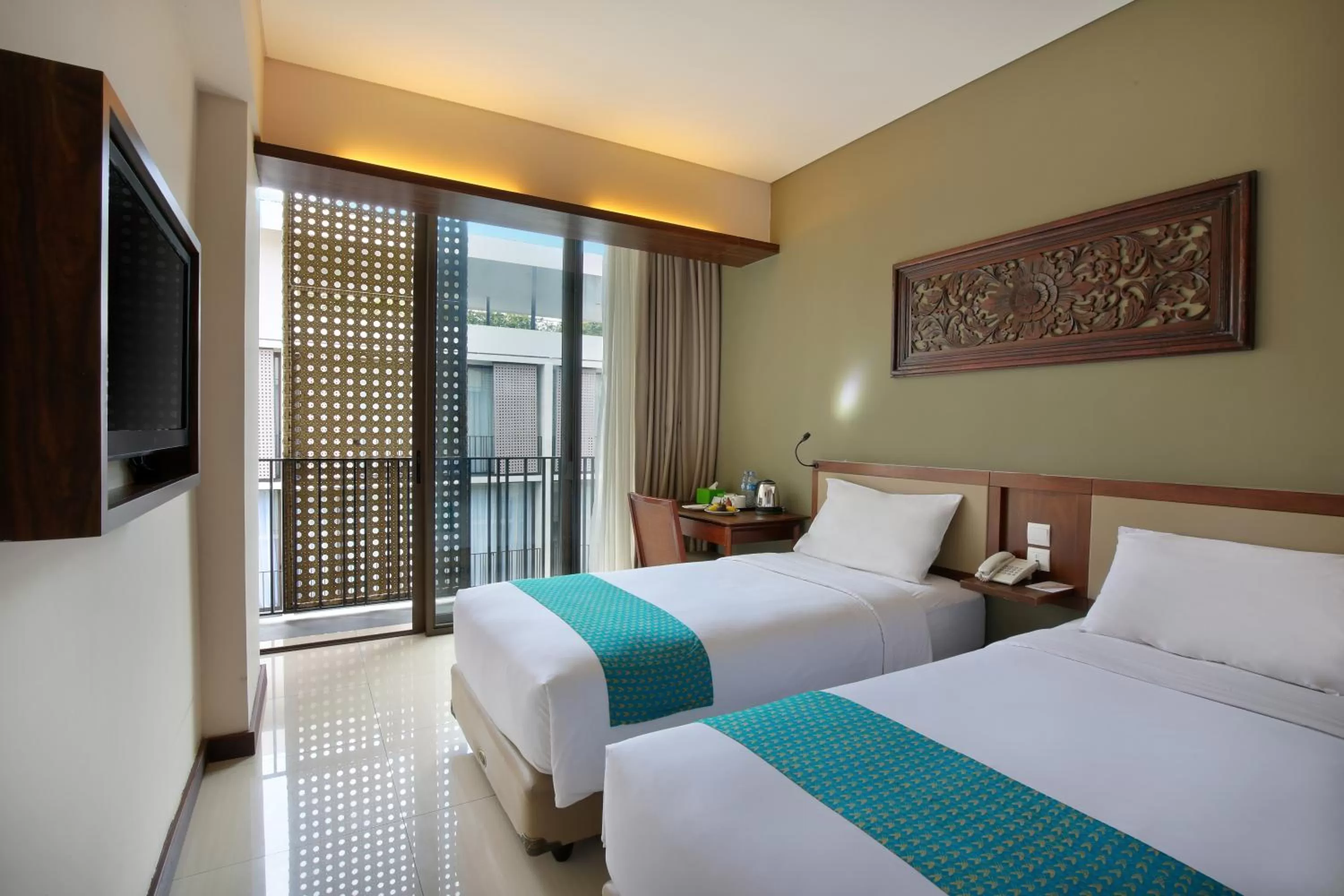 Bedroom, Bed in Hotel Terrace at Kuta