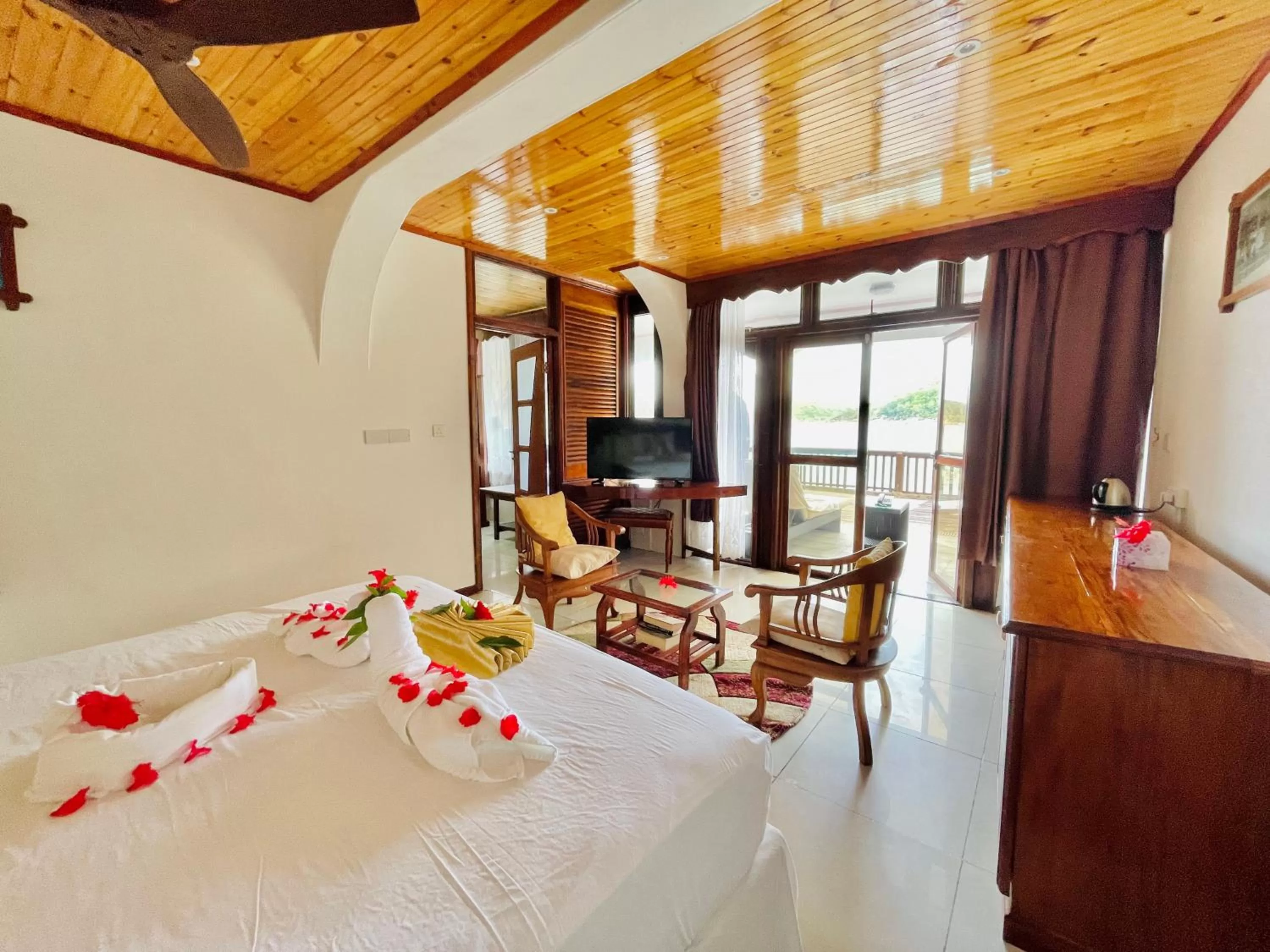 Bedroom, Bed in Villa Chez Batista