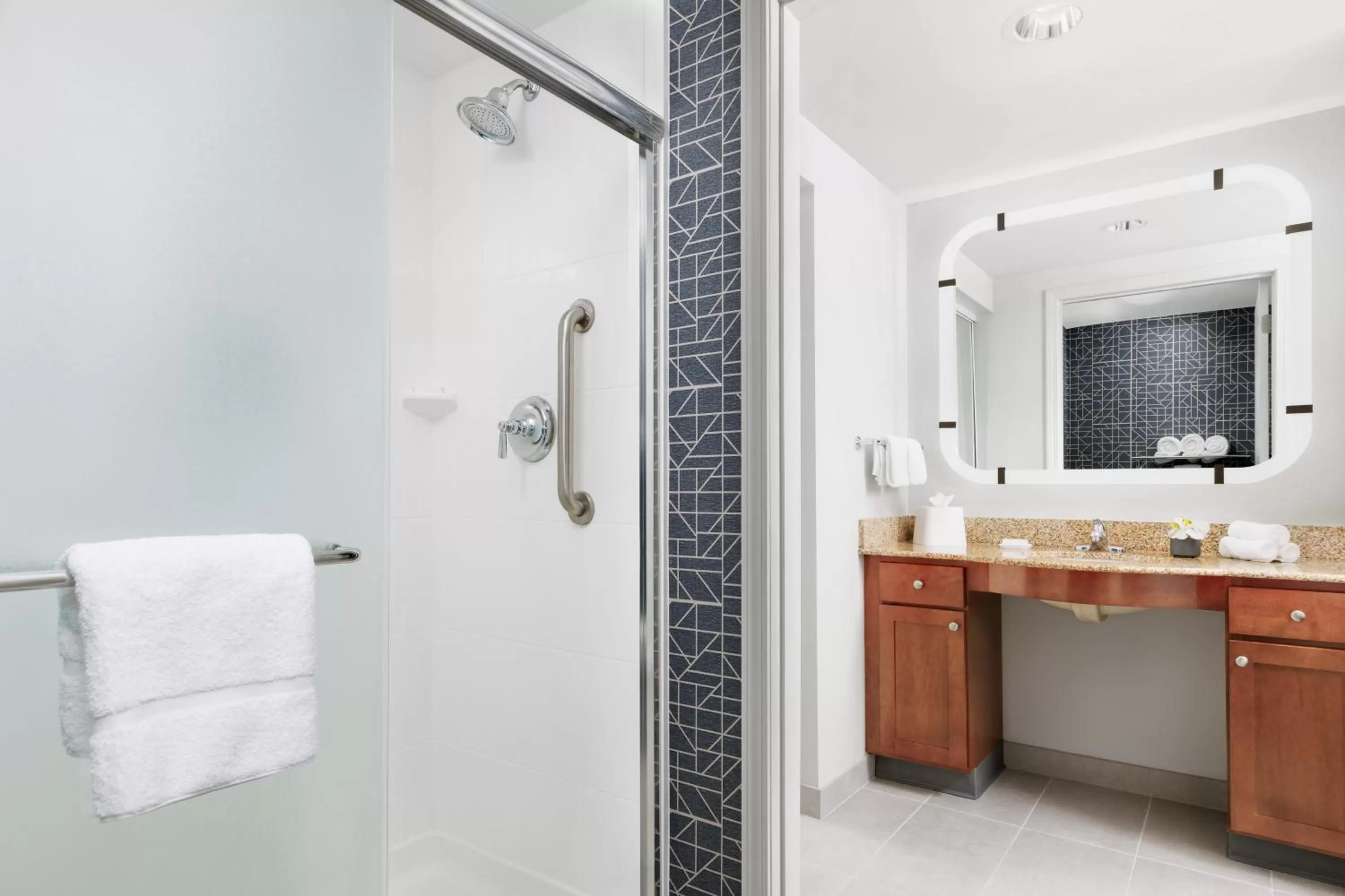 Shower in Homewood Suites by Hilton Portsmouth