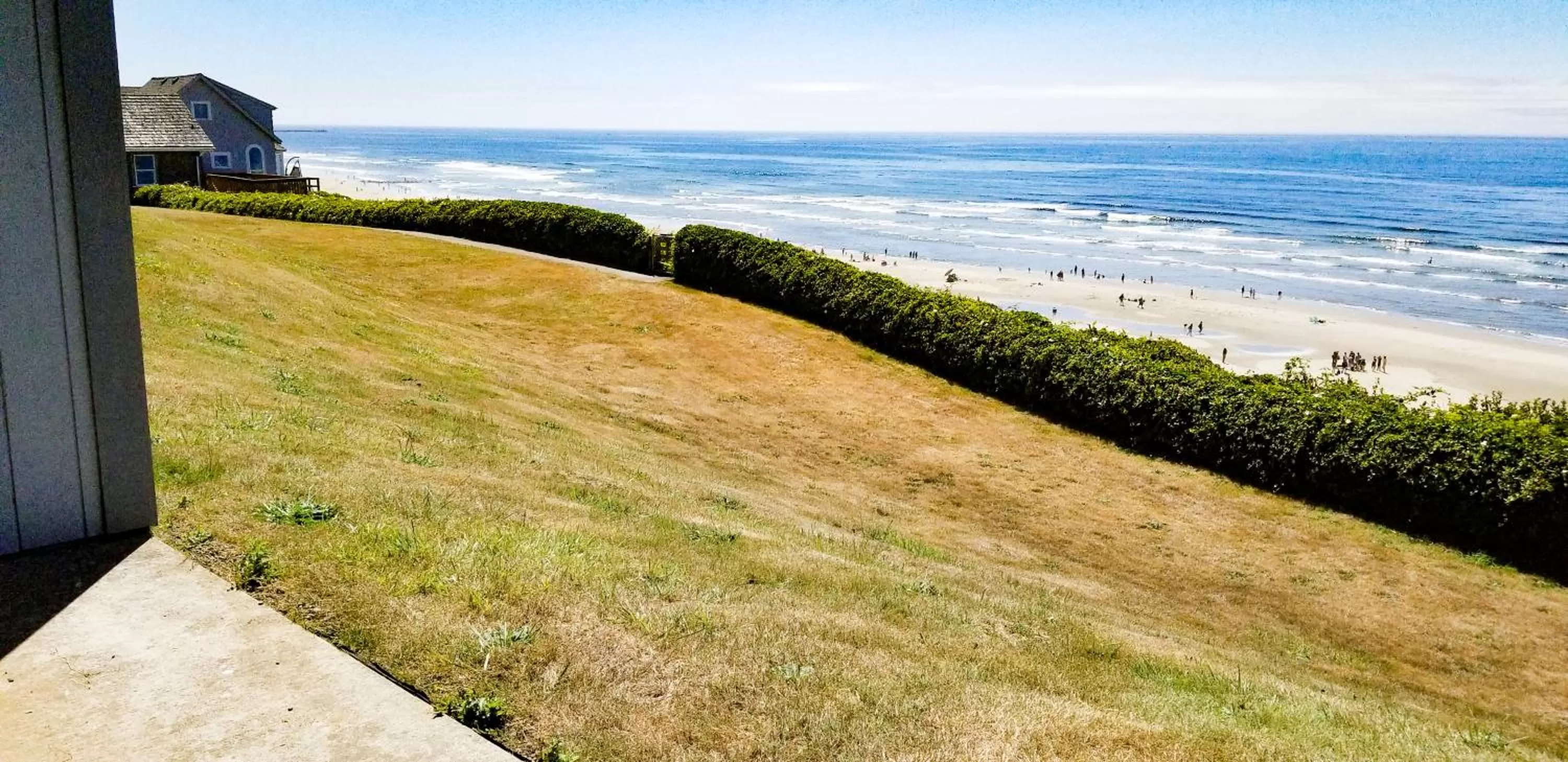 Sea view in Nye Beach Cottages