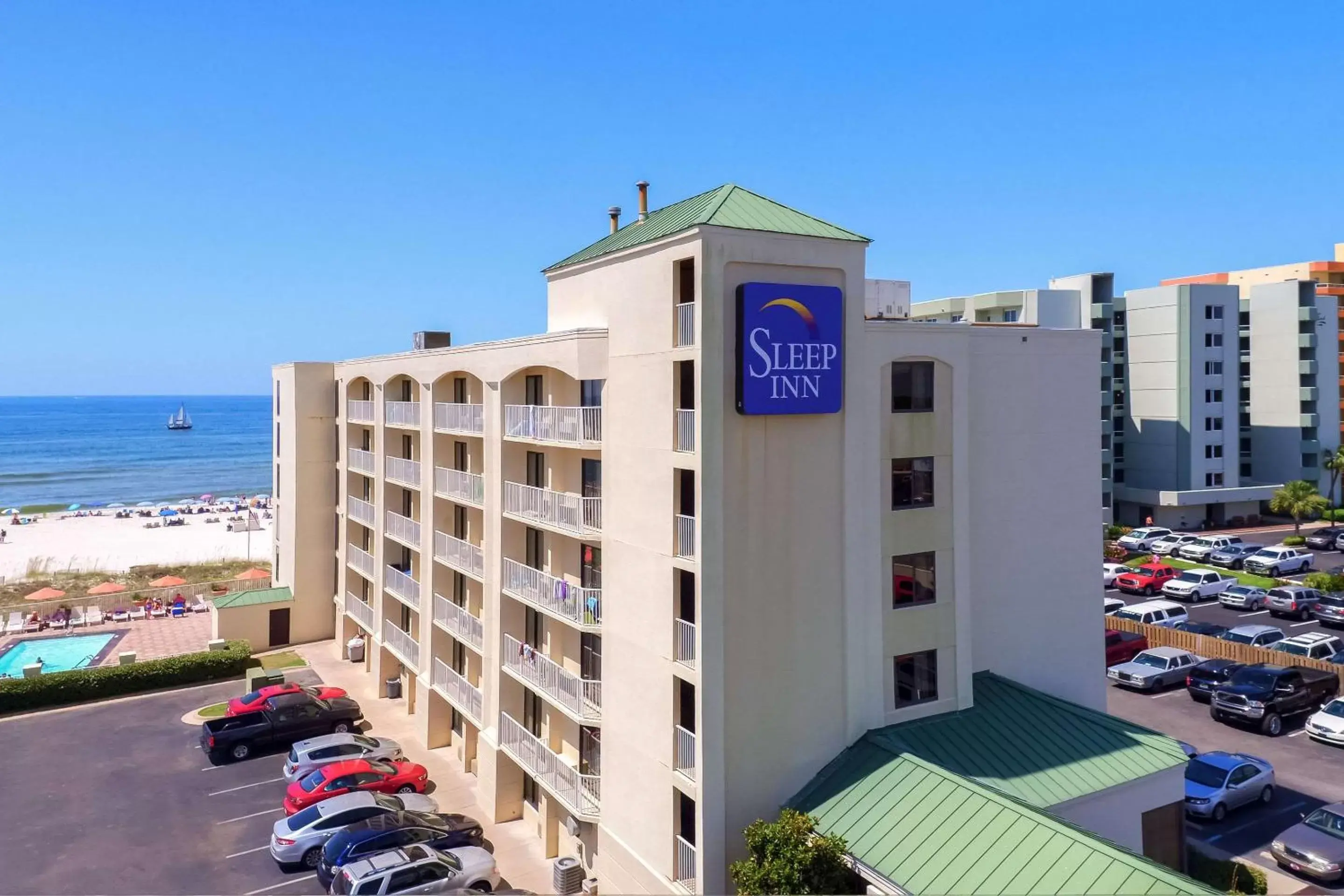 Property building in Sleep Inn on the Beach