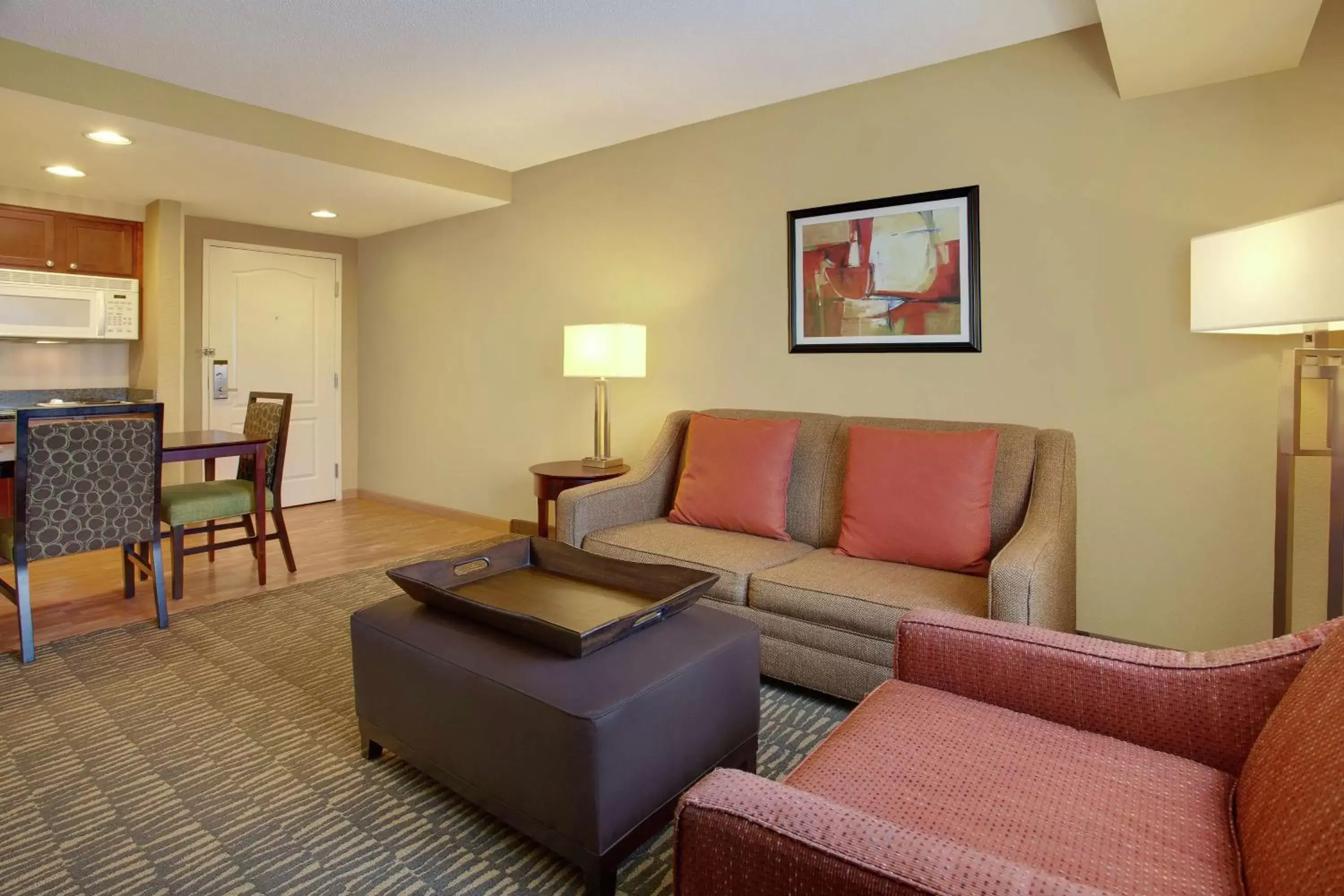 Living room, Seating Area in Homewood Suites by Hilton Tampa-Brandon