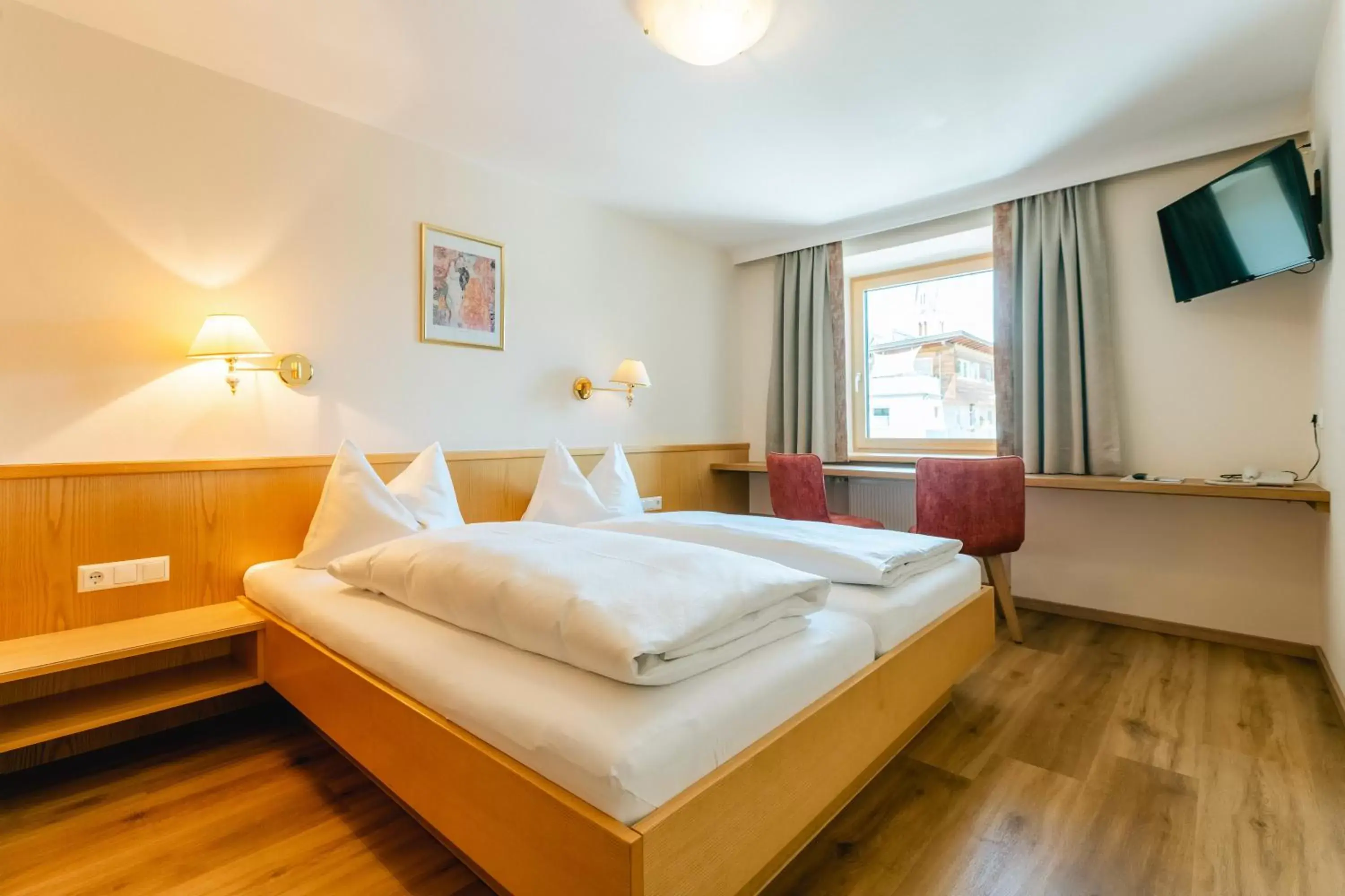 Bed in Hotel Huberhof