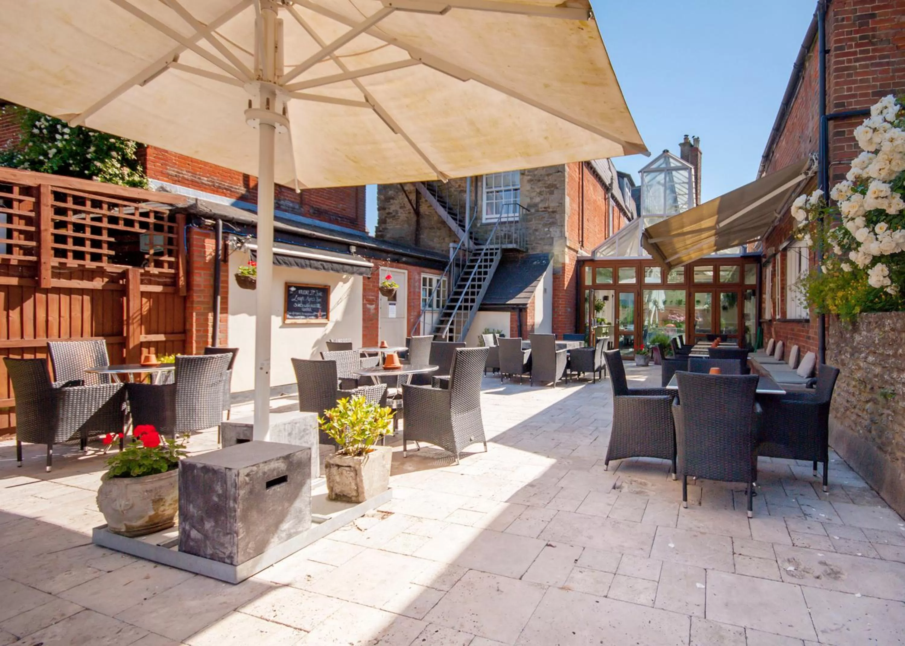 Garden in The Highworth Hotel