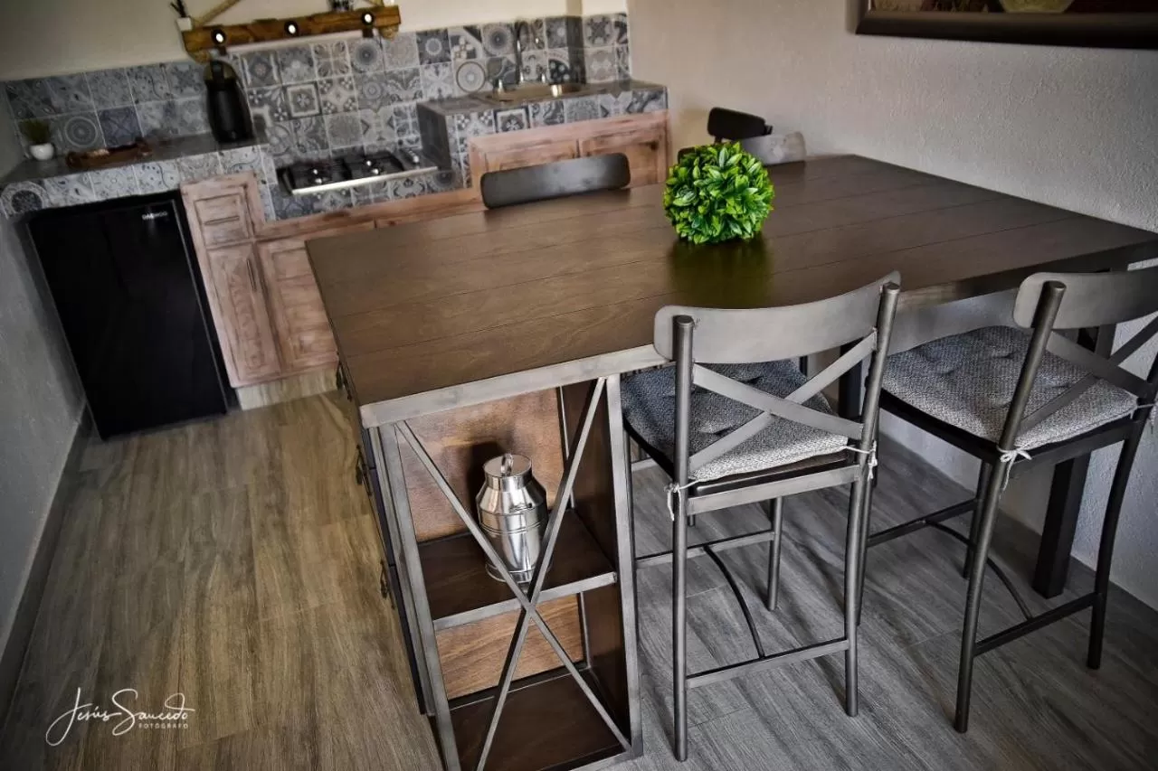 Kitchen or kitchenette in Suites Campestres Montebello