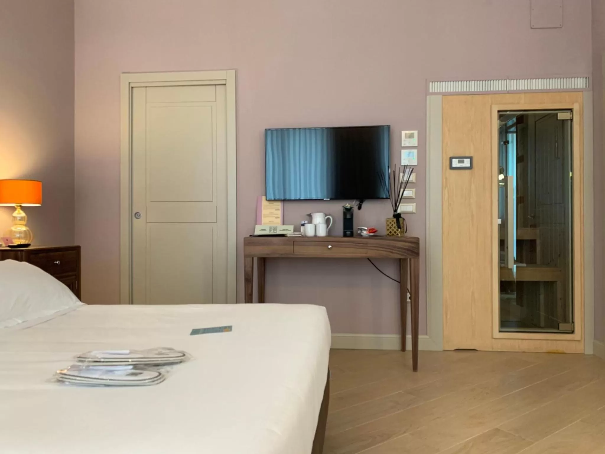 Sauna, Bed in Palazzo Dei Mercanti - Dimora & Spa