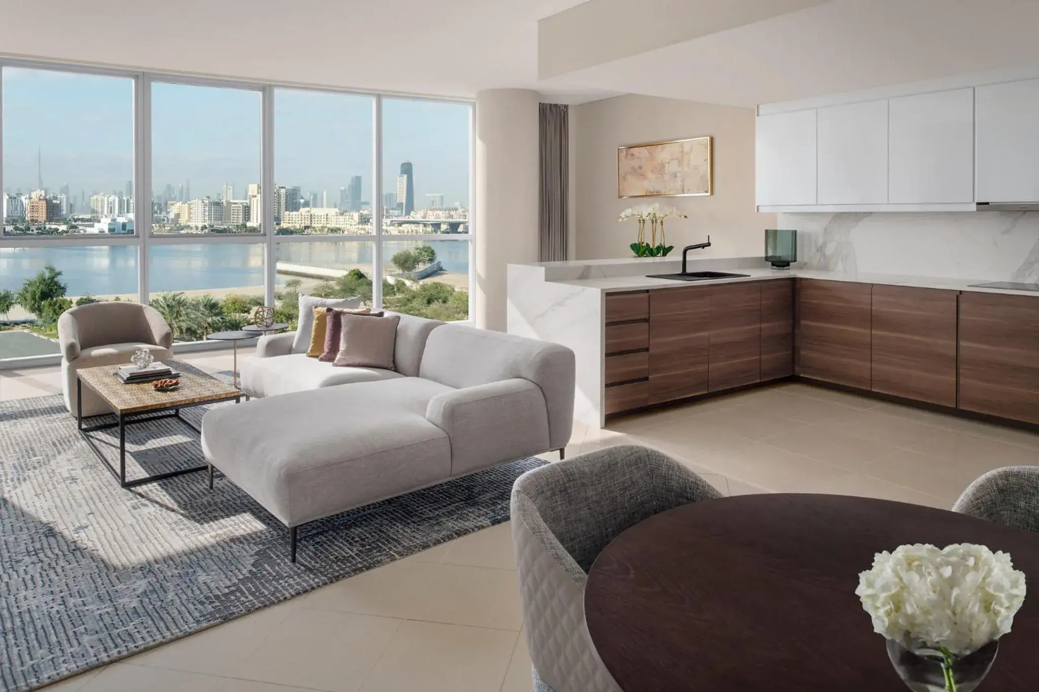 Living room, Seating Area in InterContinental Residence Suites Dubai Festival City, an IHG Hotel