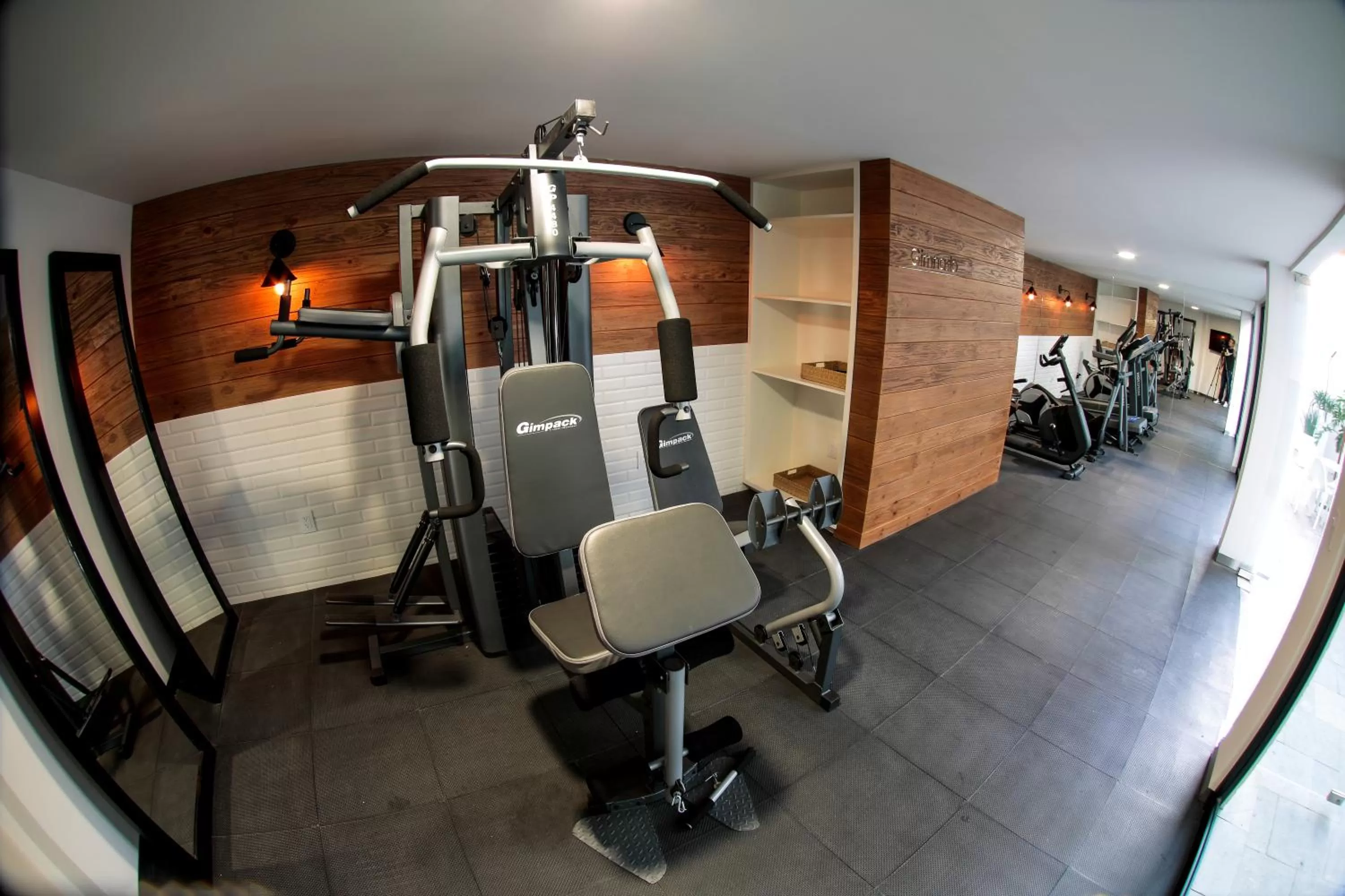 Fitness centre/facilities in Hotel Perla Central