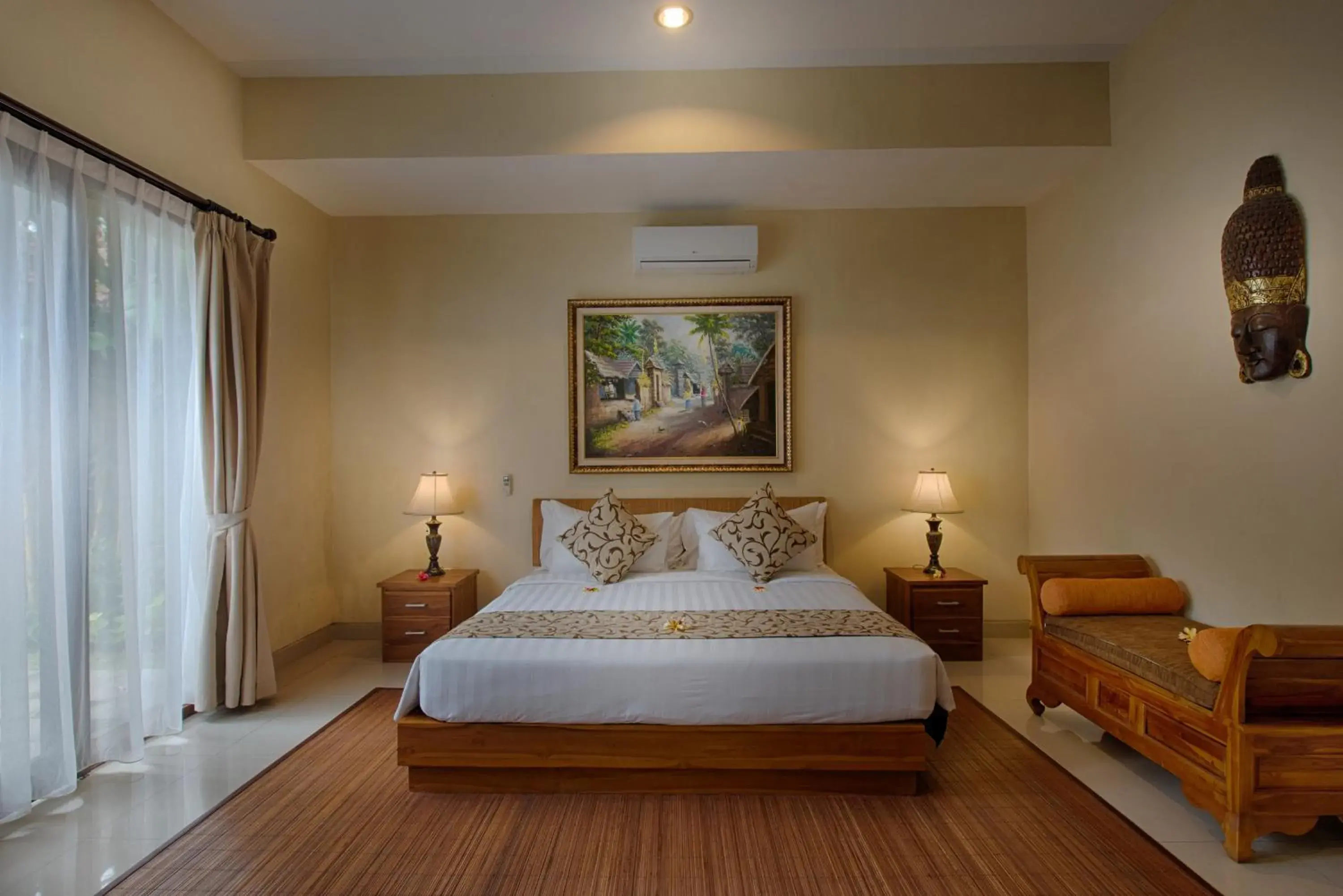 Bed in Kadiga Villas Ubud