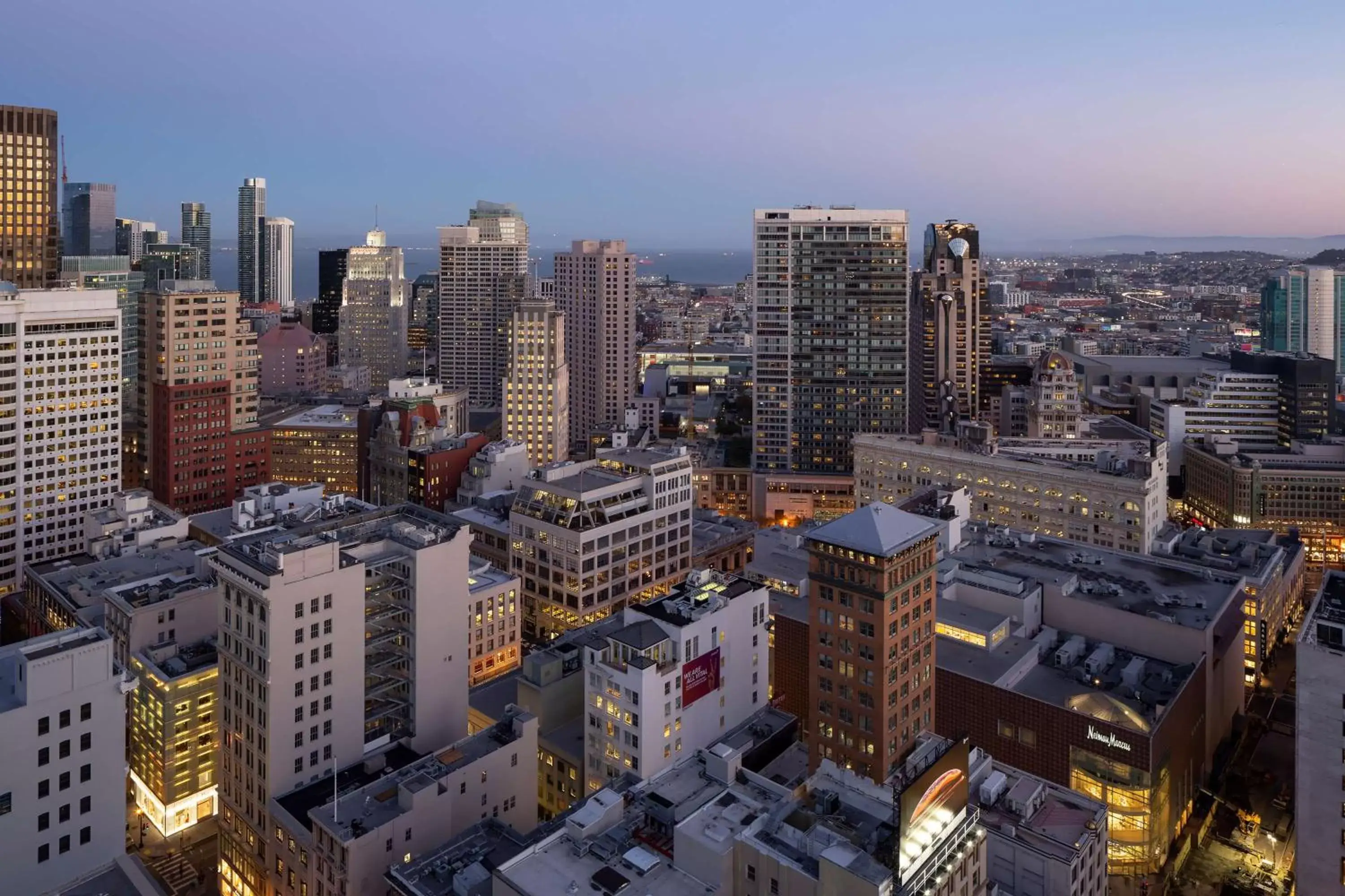 Bedroom, Bird's-eye View in Grand Hyatt San Francisco Union Square