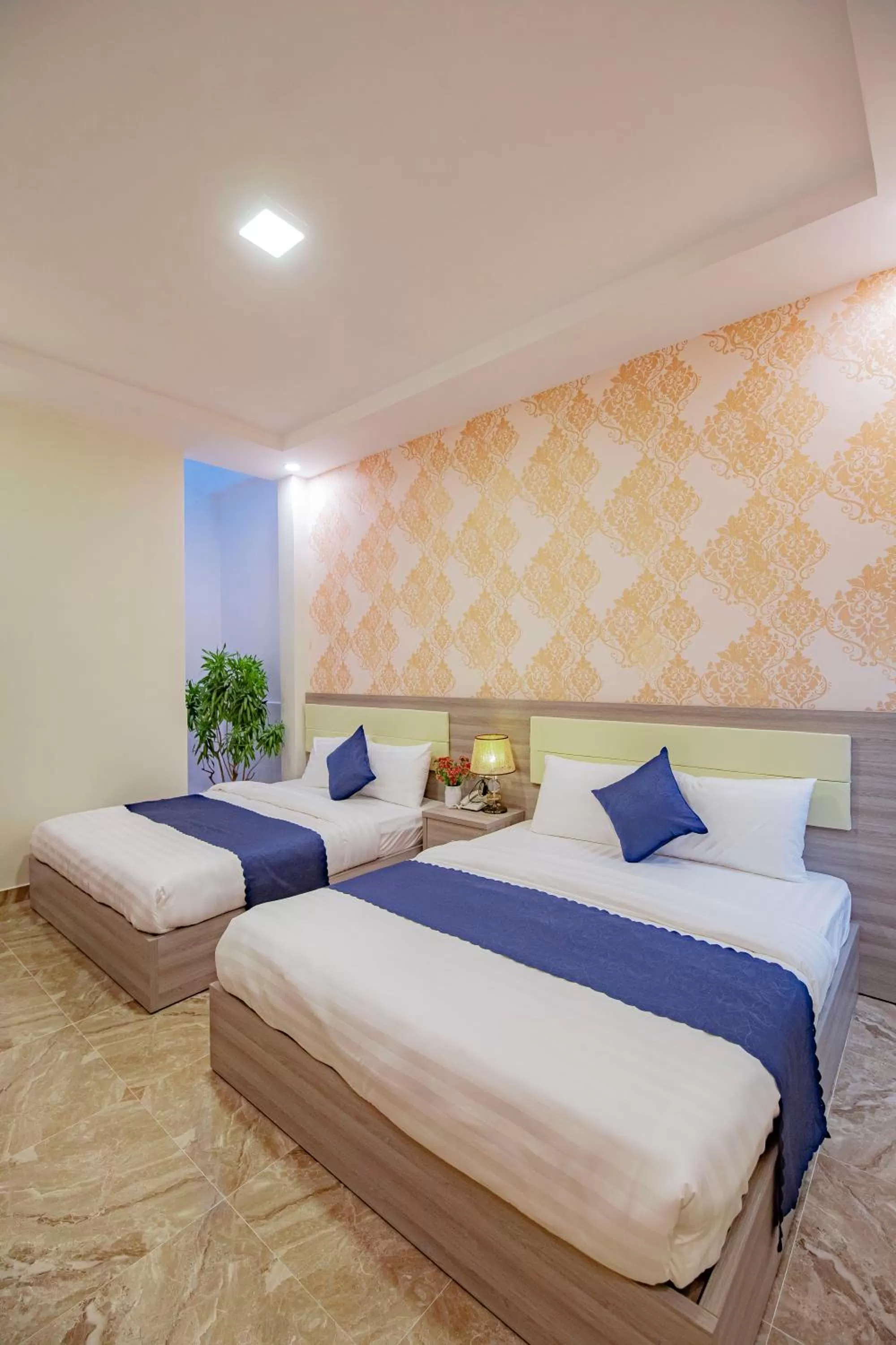 Bed in Khanh Uyen 1 Hotel