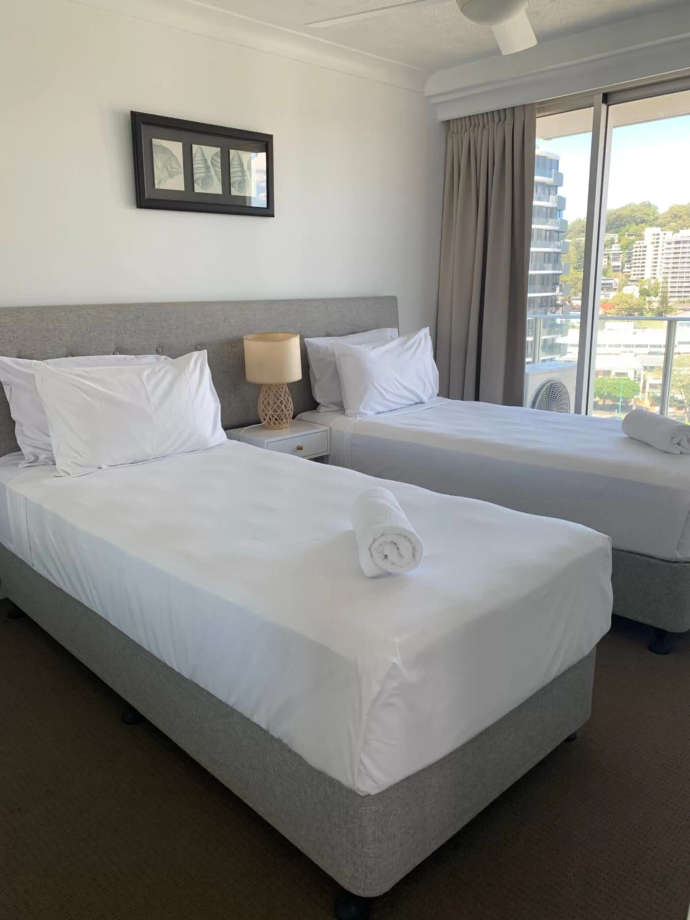 Bedroom, Bed in Pacific Regis Beachfront Holiday Apartments