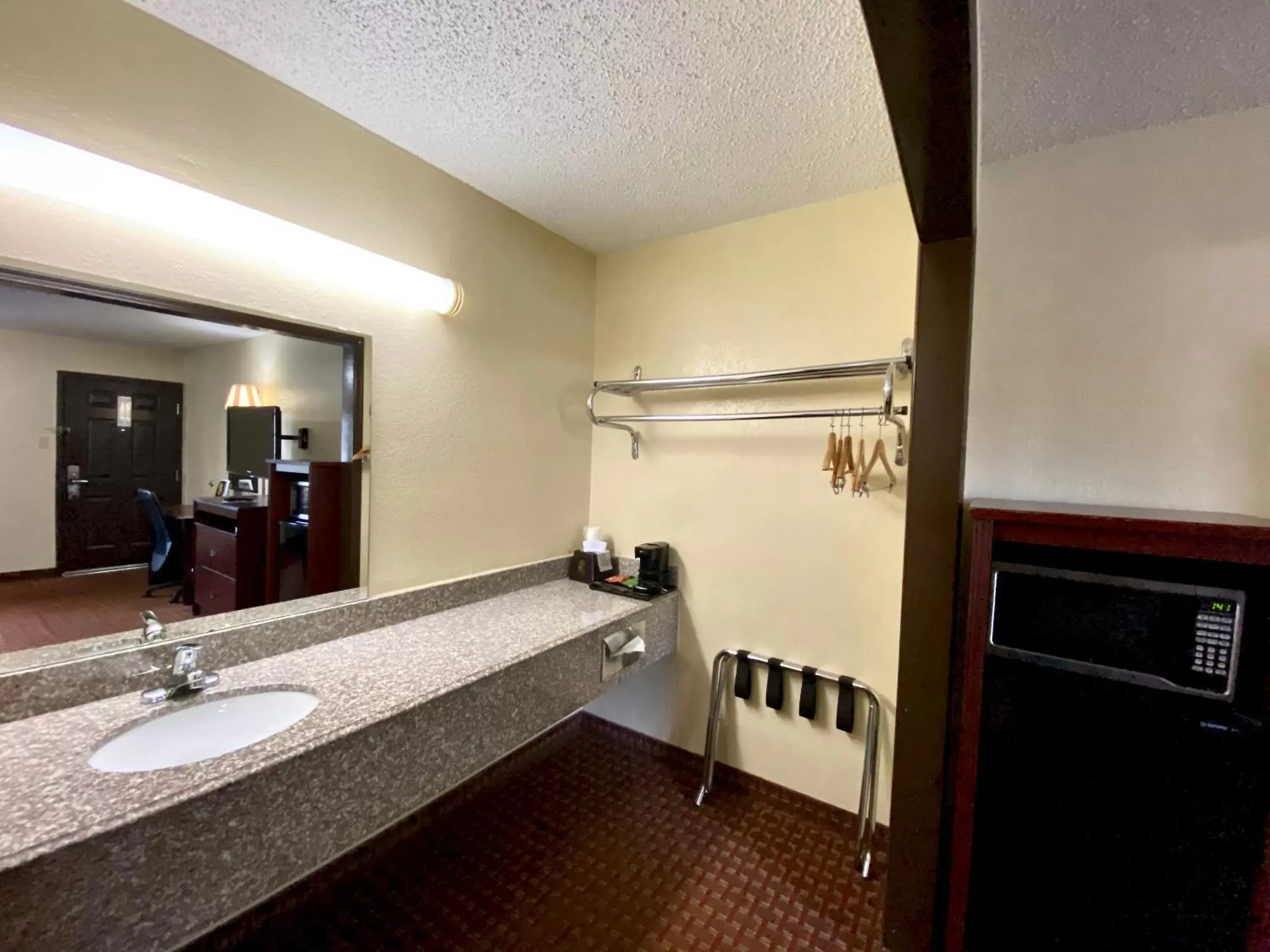 Bathroom in Super 8 by Wyndham Shawnee