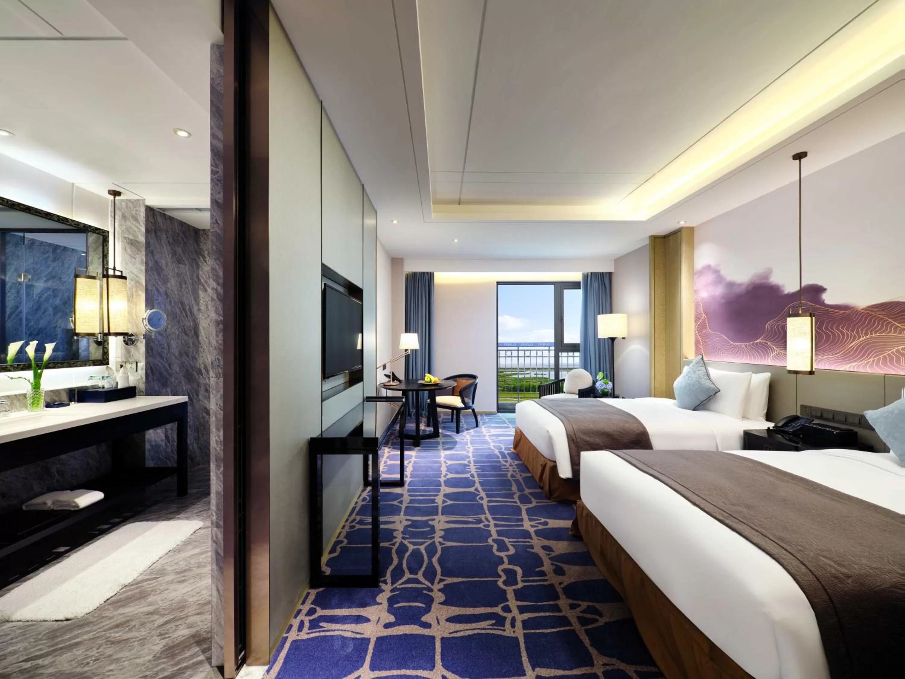 Bed in Primus Hotel Shanghai Sanjiagang - Offer Pudong International Airport and Disney shuttle