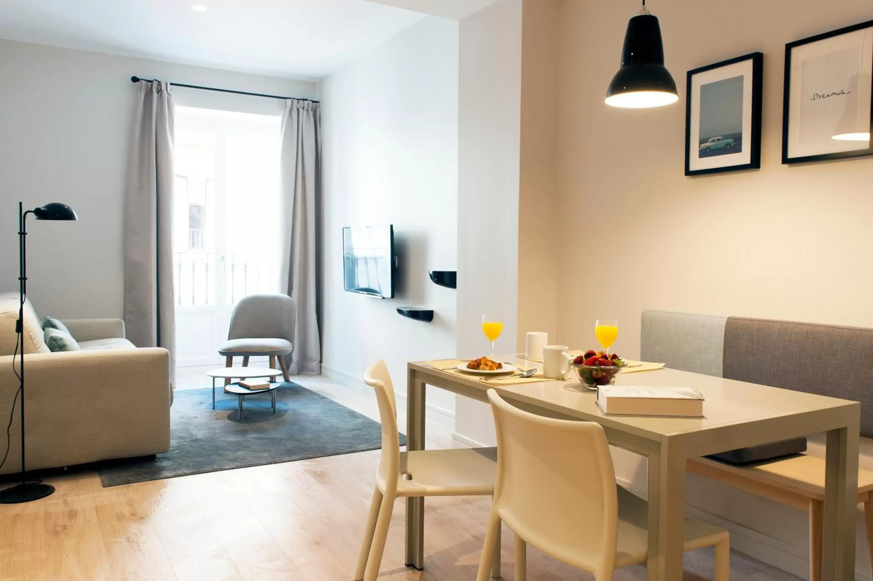 Living room, Dining Area in MH Apartments Central Madrid