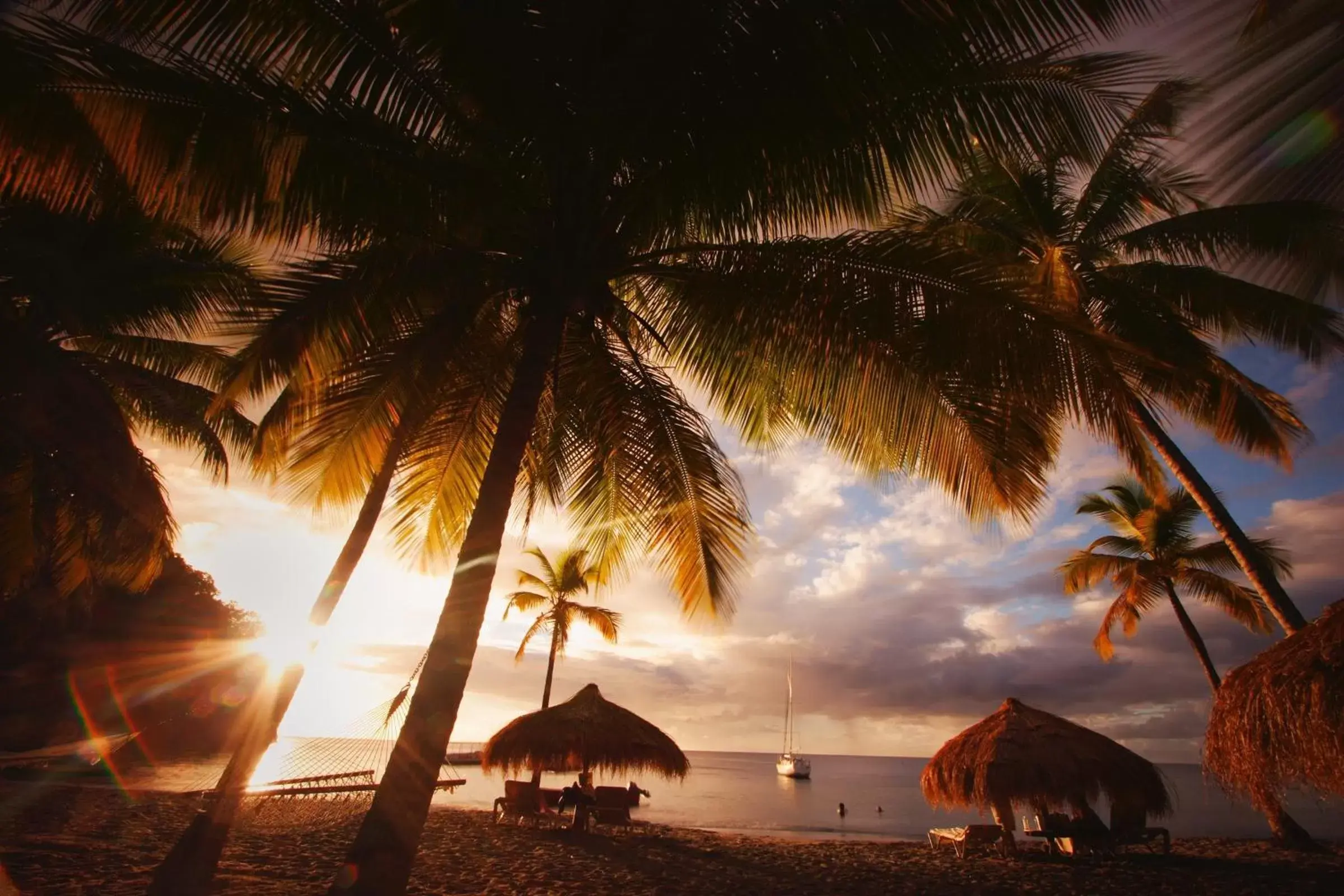 Beach, Sunrise/Sunset in Anse Chastanet Resort