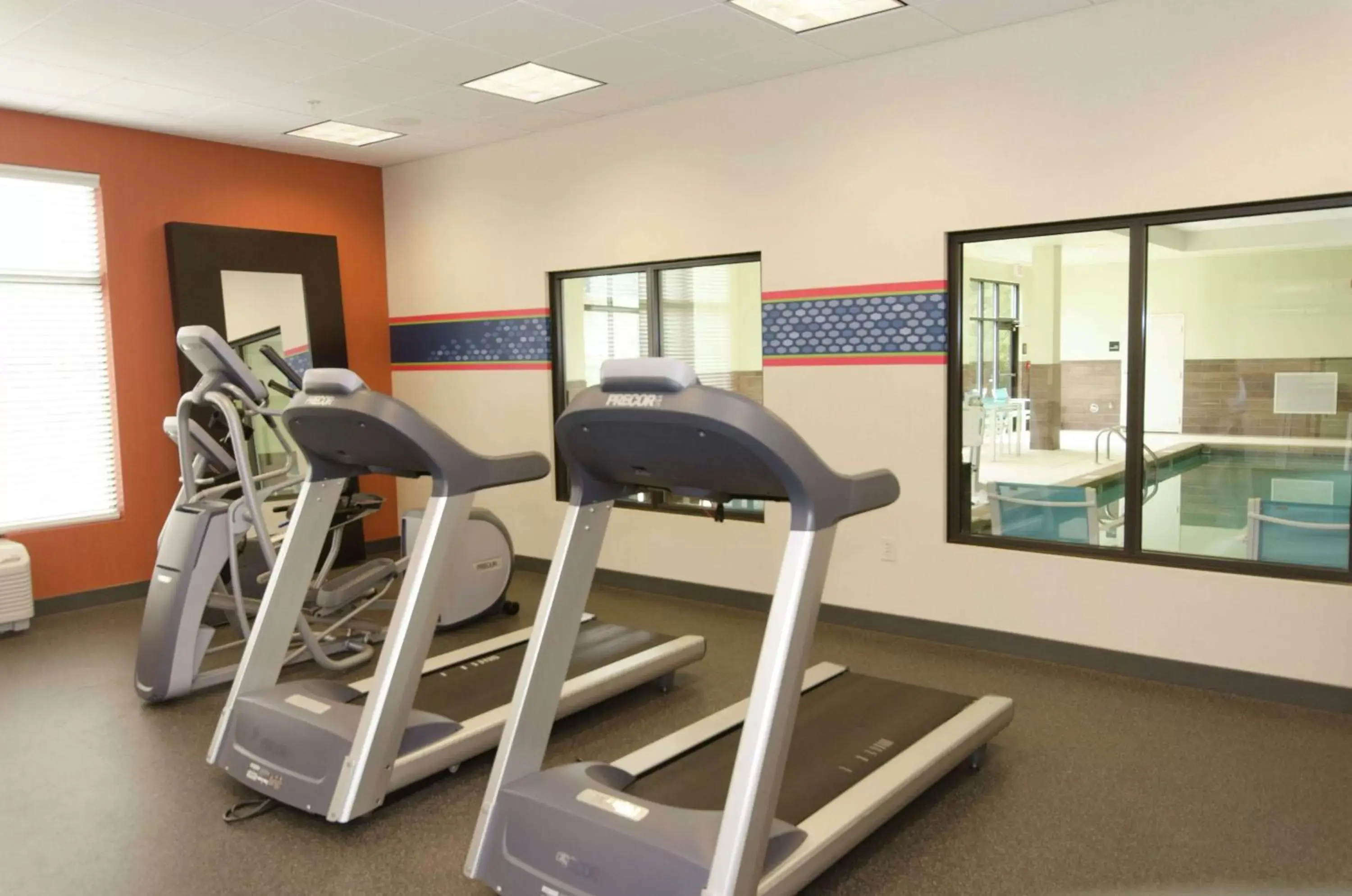 Pool view in Hampton Inn Hickory Pool view in Hampton Inn Hickory