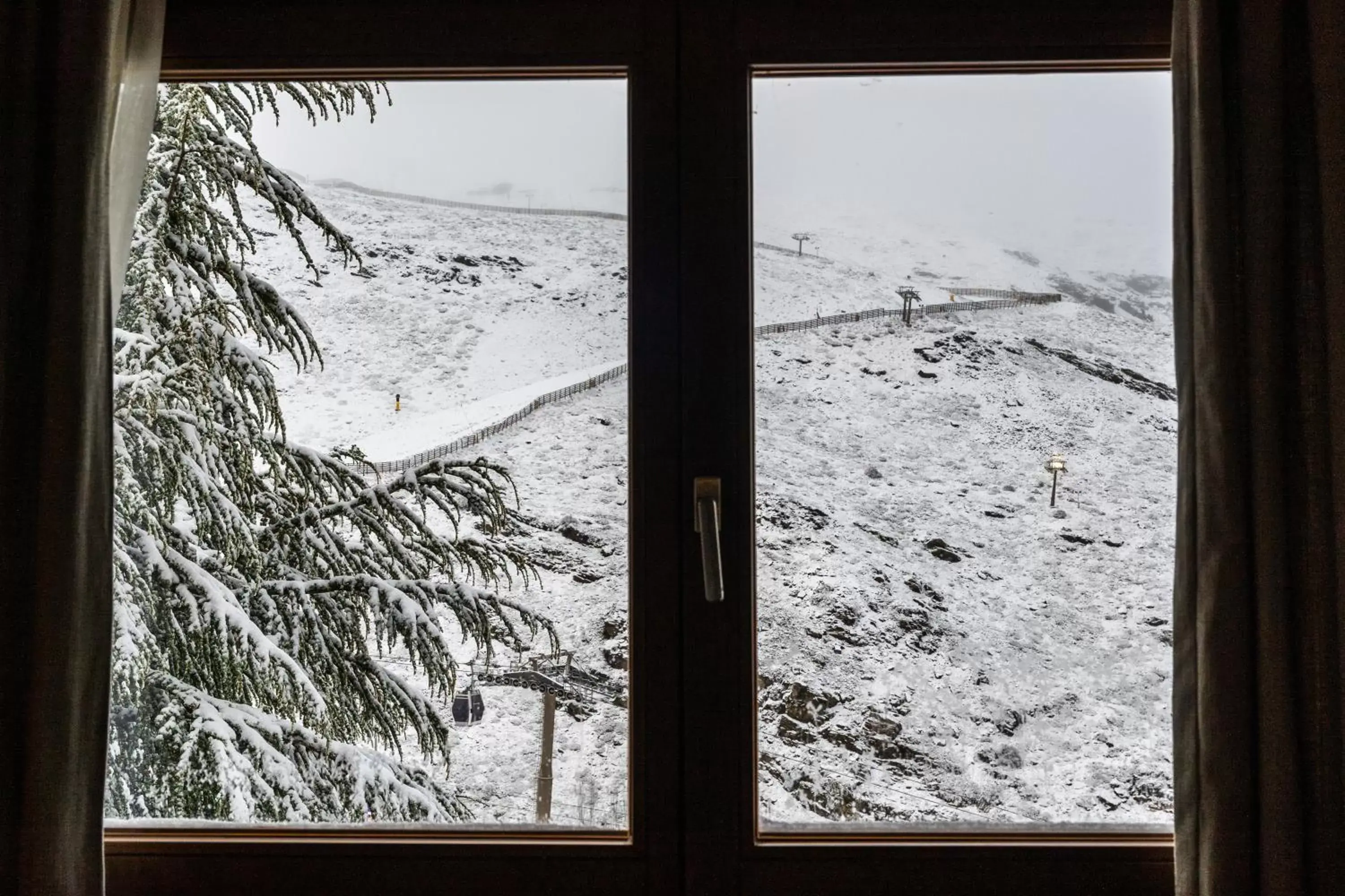 View (from property/room), Winter in Hotel Maribel