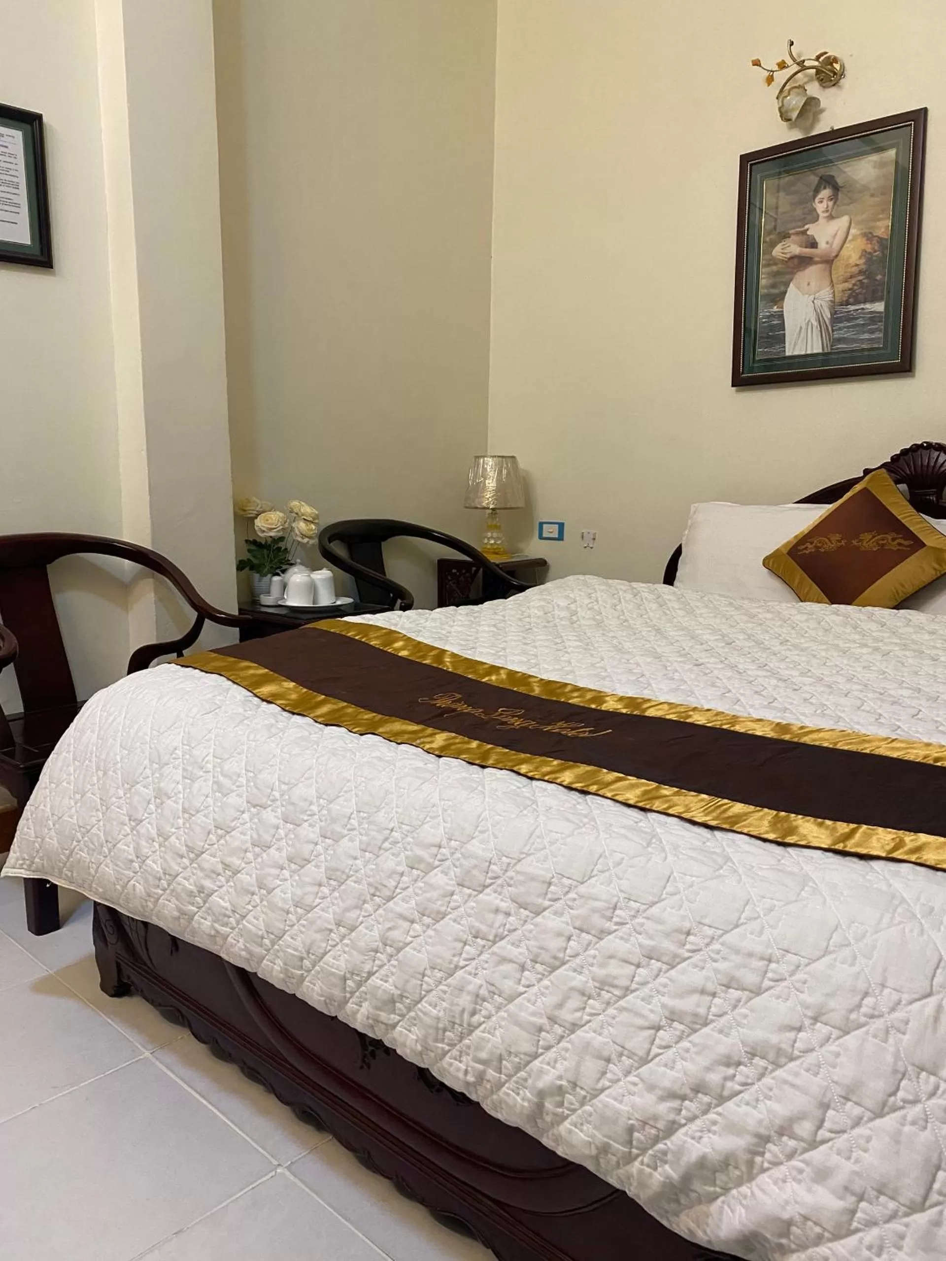 Bed in Thang Long Hotel