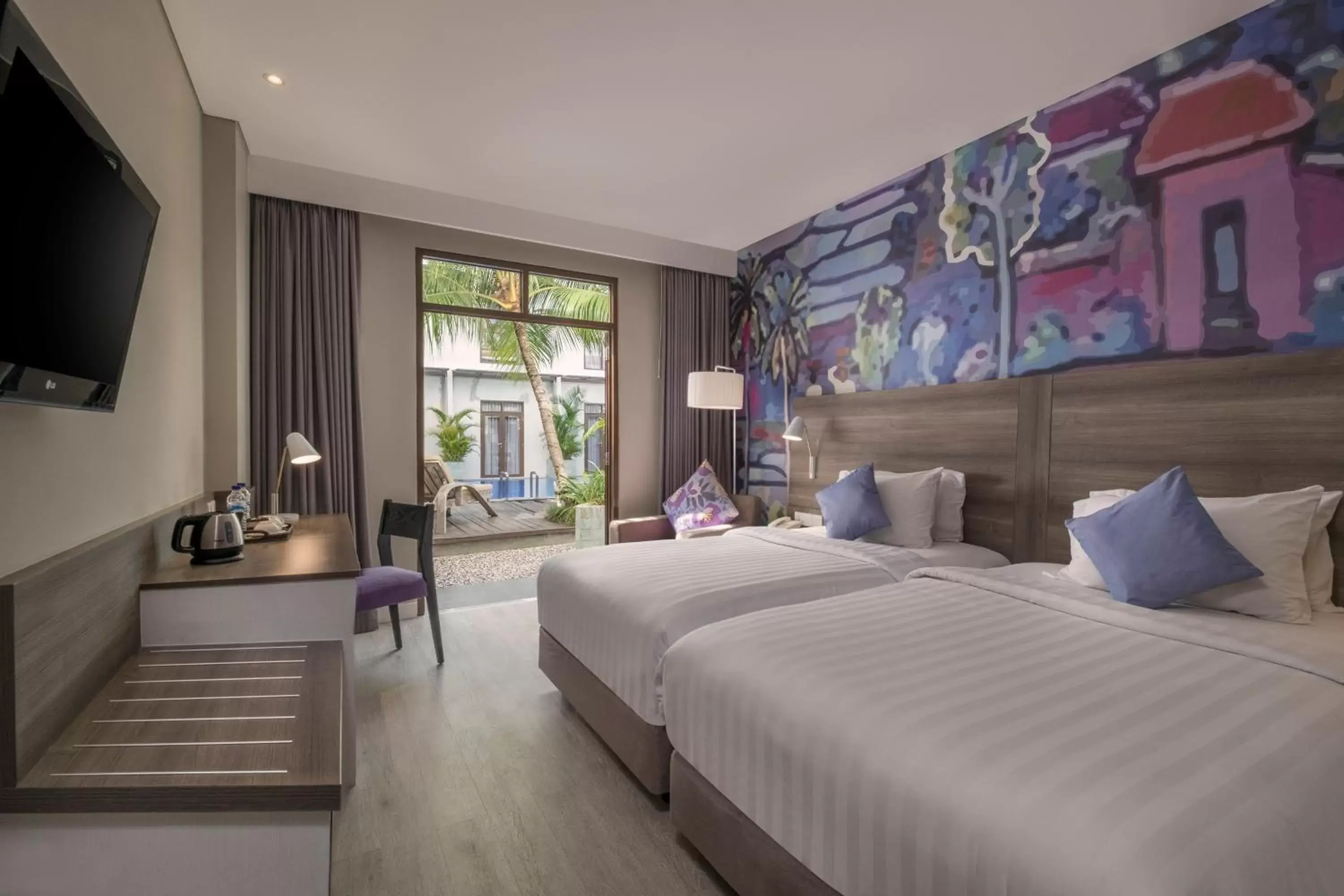 Bed in Wyndham Garden Kuta Beach Bali