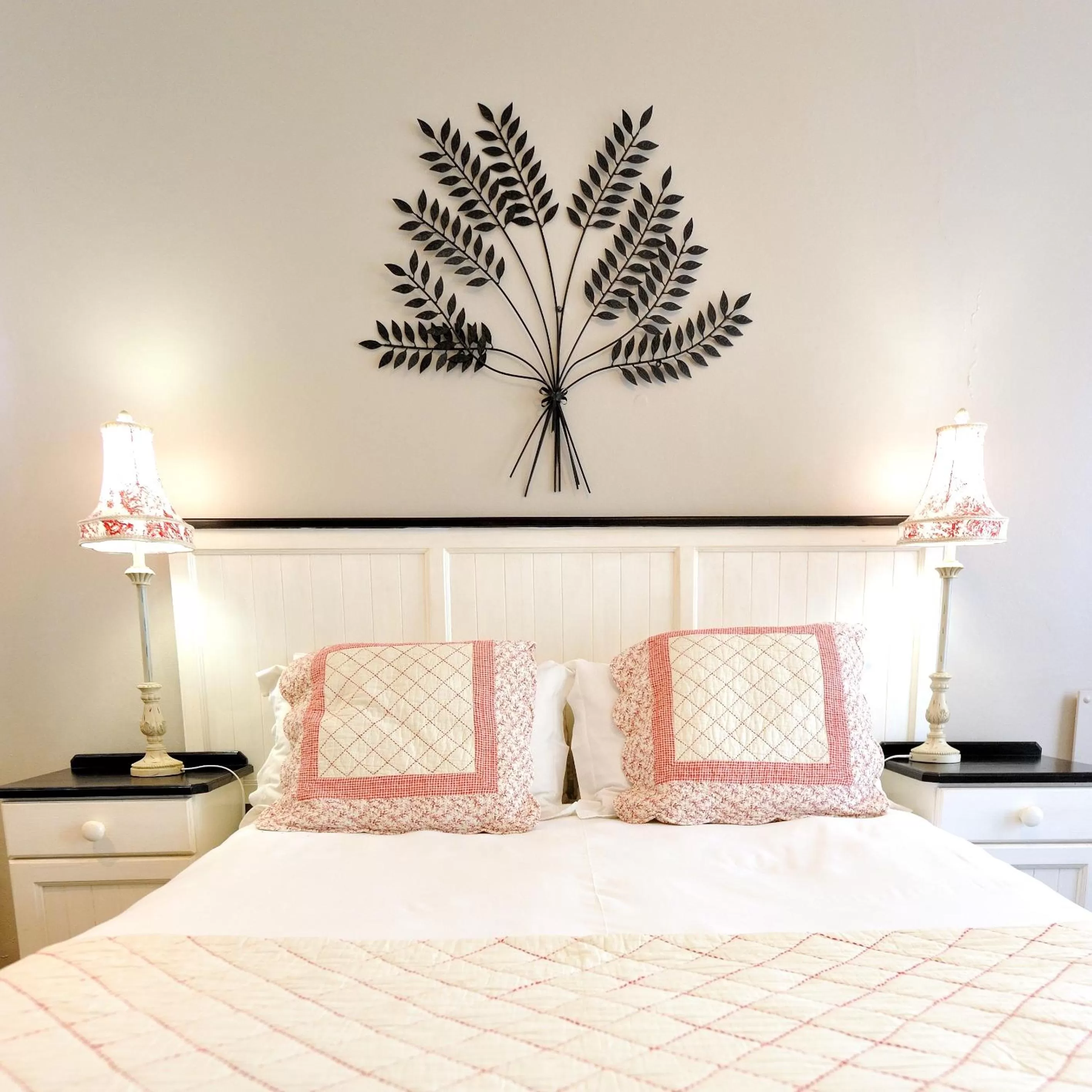 Decorative detail, Bed in Beachwalk Bed and Breakfast - #Solar Energy #No Loadshedding