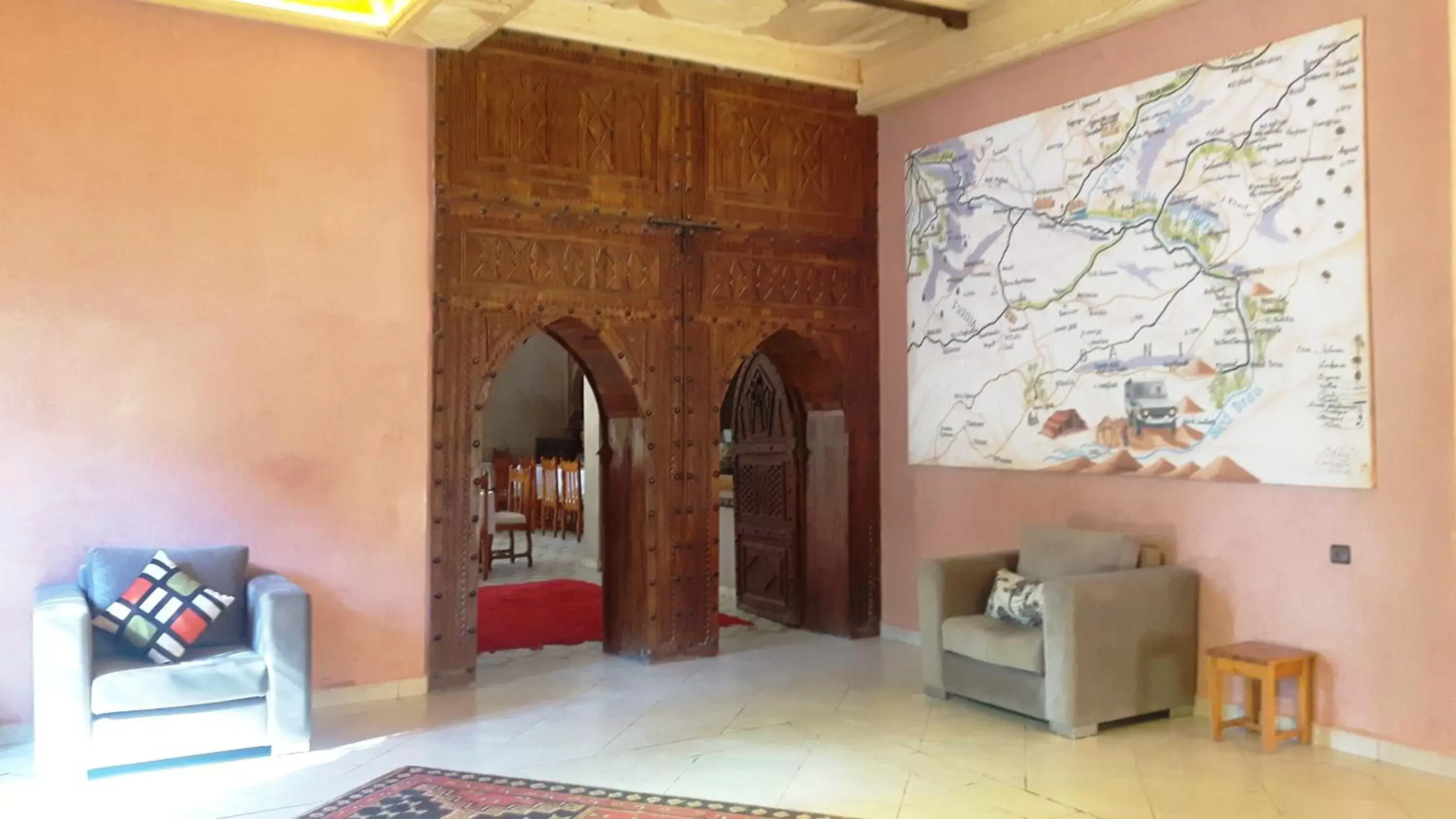 Living room, Seating Area in Kasbah Sirocco