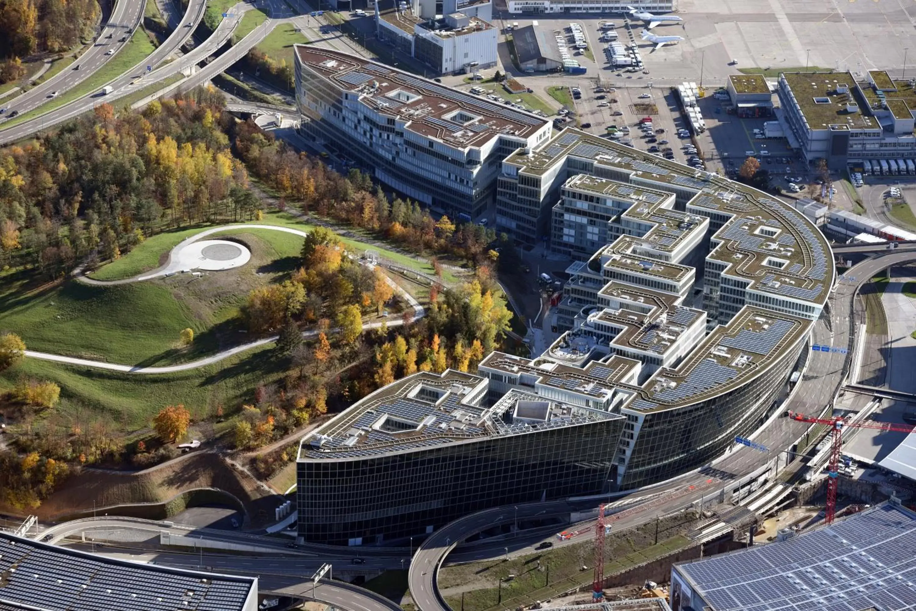 Property building, Bird's-eye View in Hyatt Place Zurich Airport the Circle