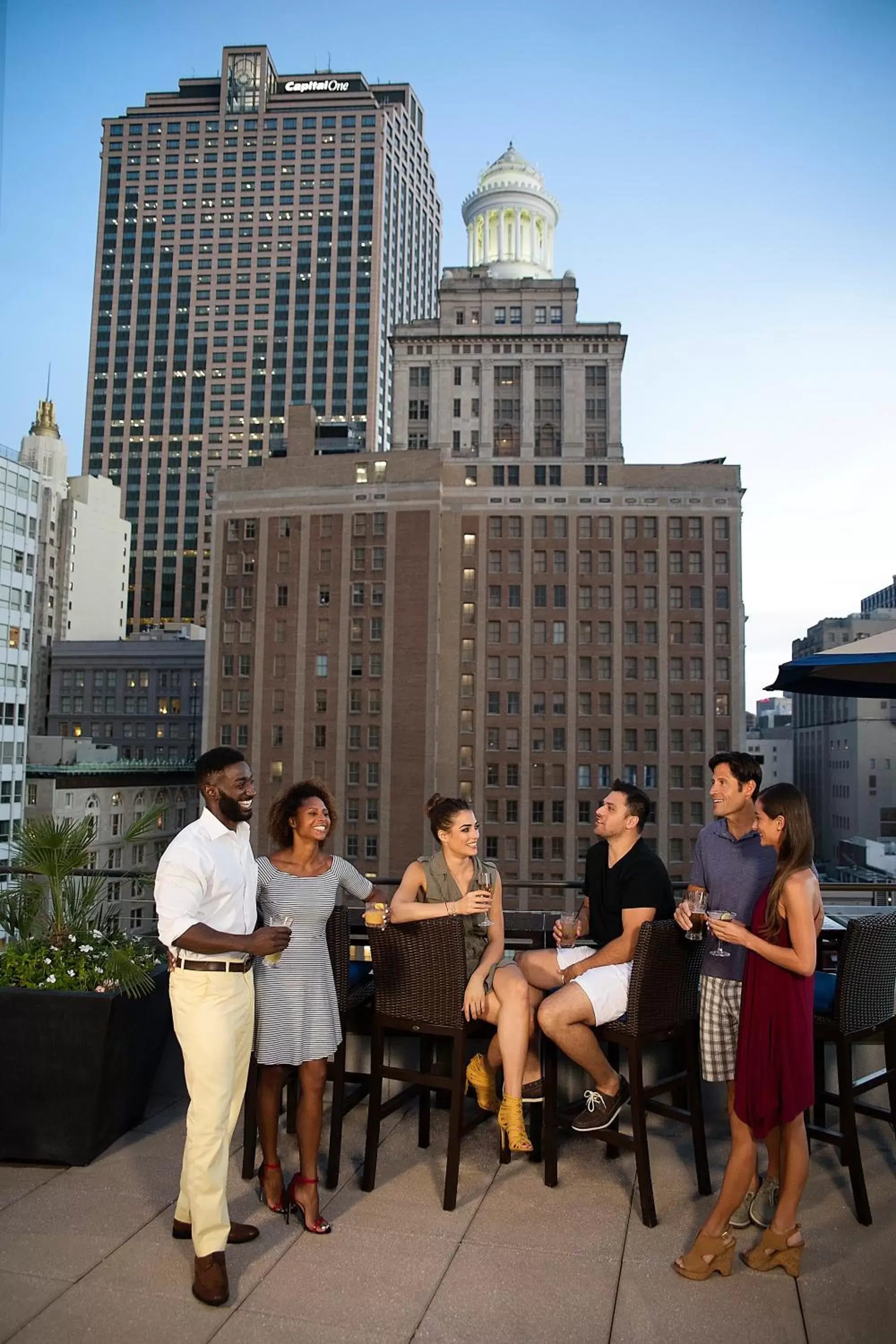 group of guests in NOPSI Hotel New Orleans