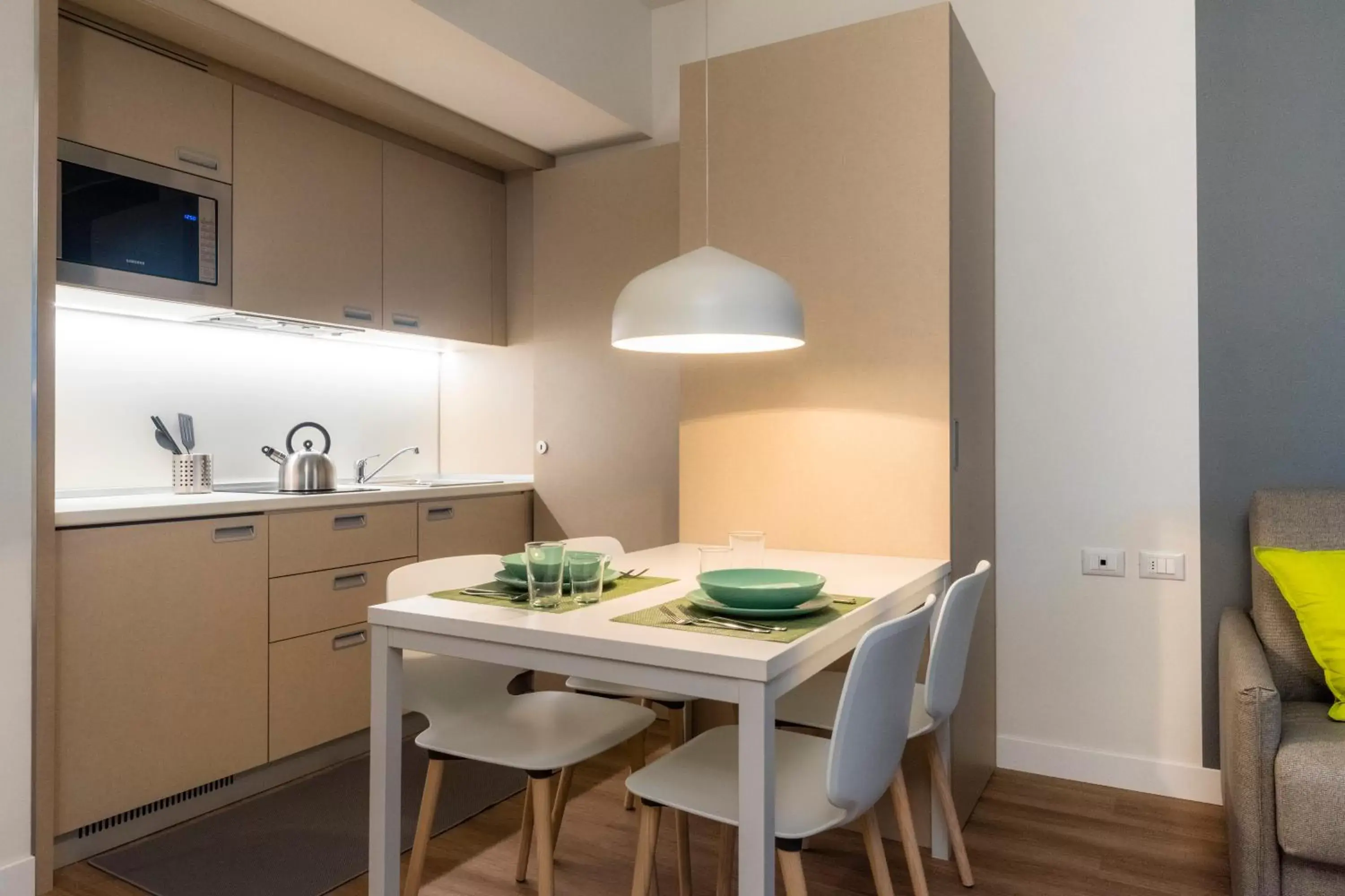 Kitchen or kitchenette, Dining Area in Airport Hotel Bergamo