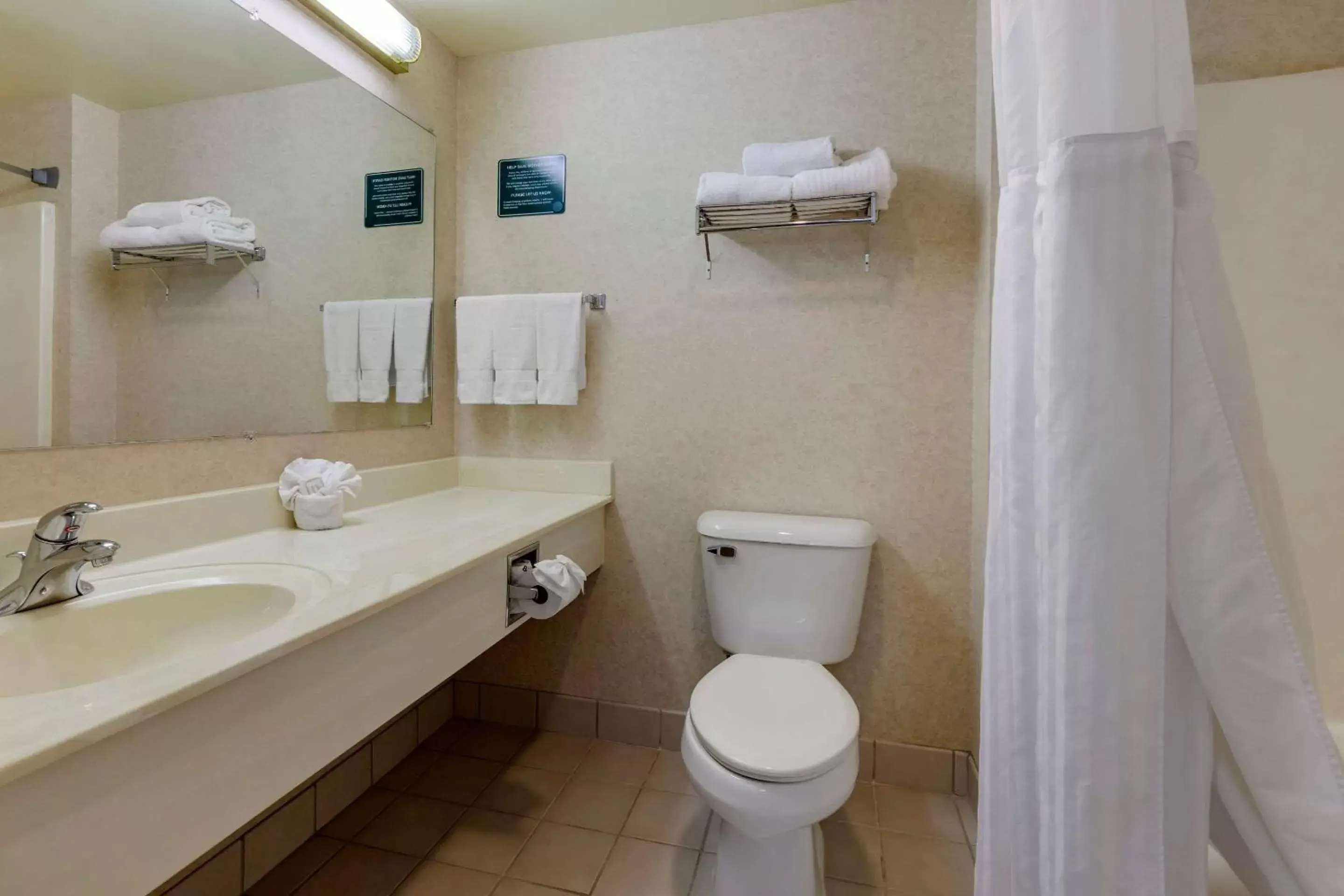 Bathroom in Clarion Suites at The Alliant Energy Center