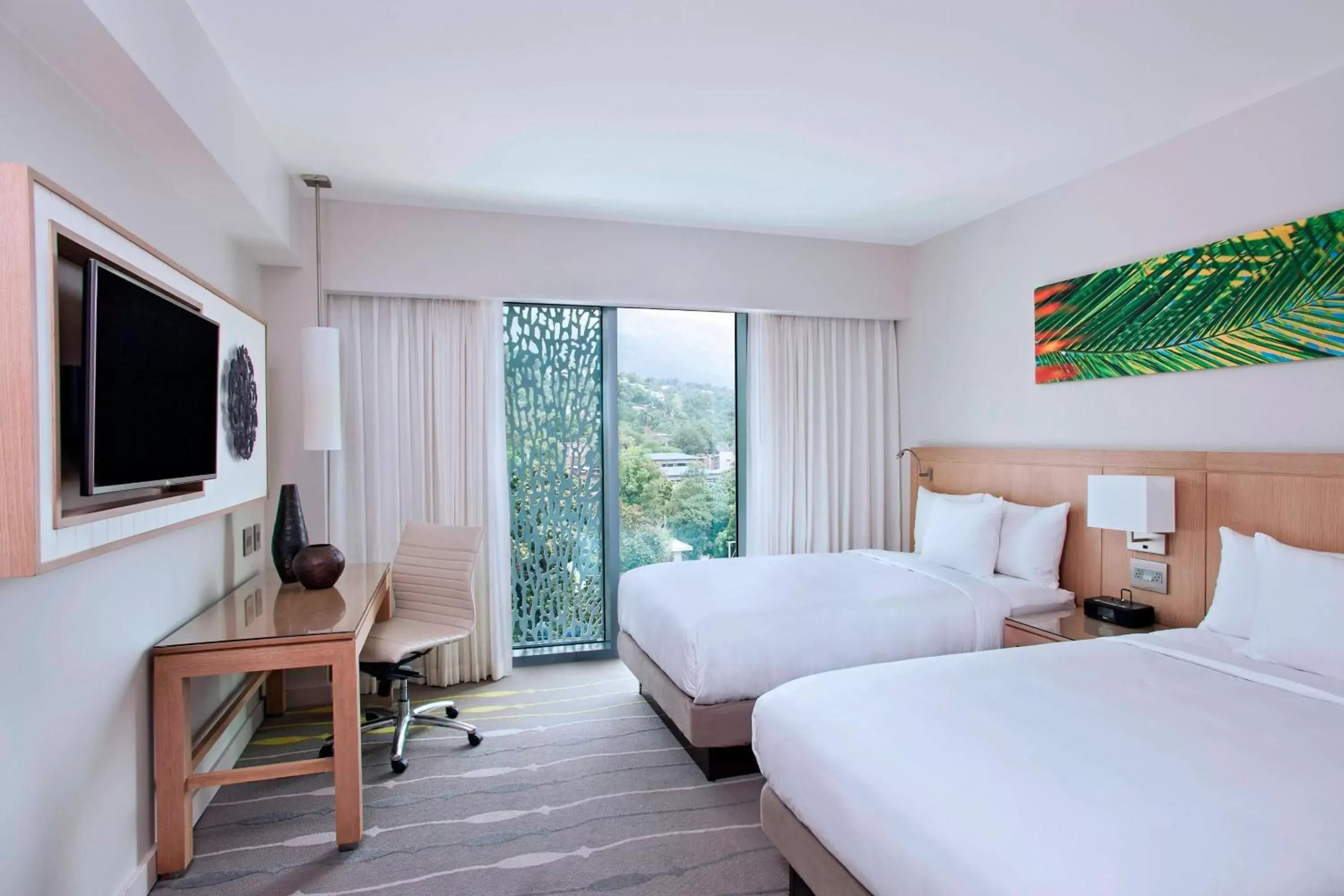 Photo of the whole room, Bed in Marriott Port-au-Prince Hotel