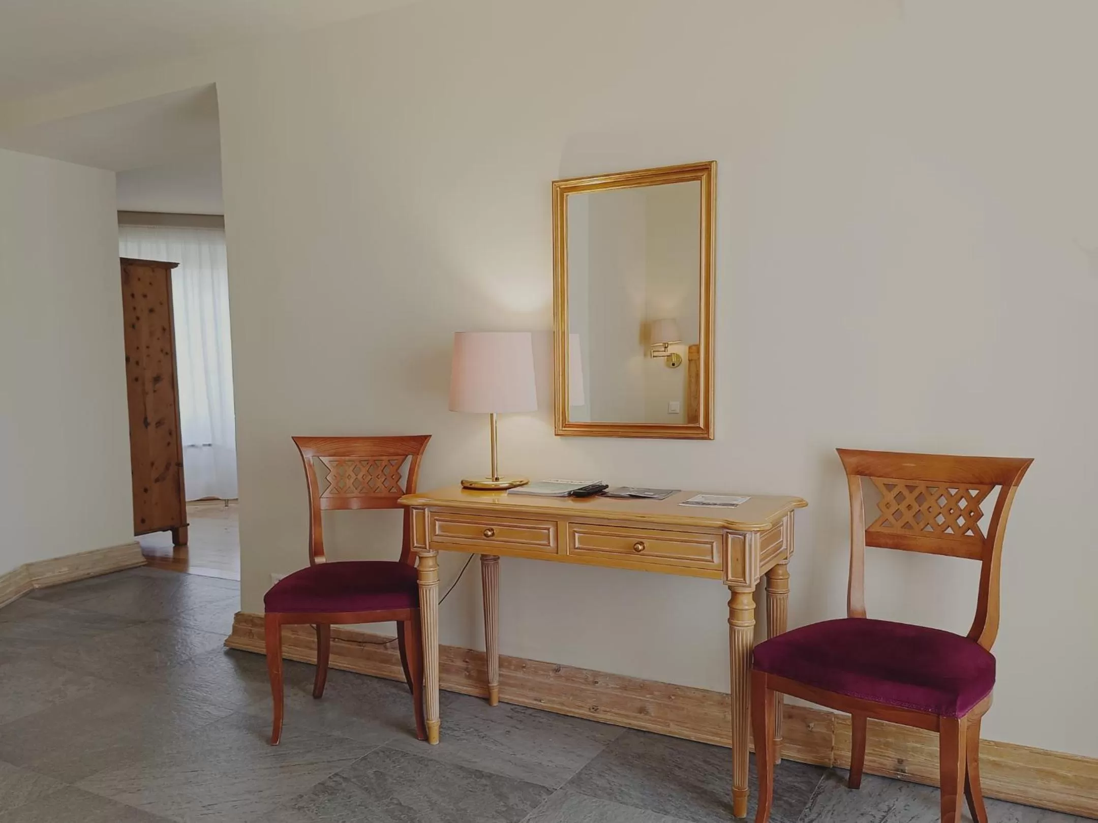 Seating area in Hotel Bernina 1865 by Kleos Group Collection