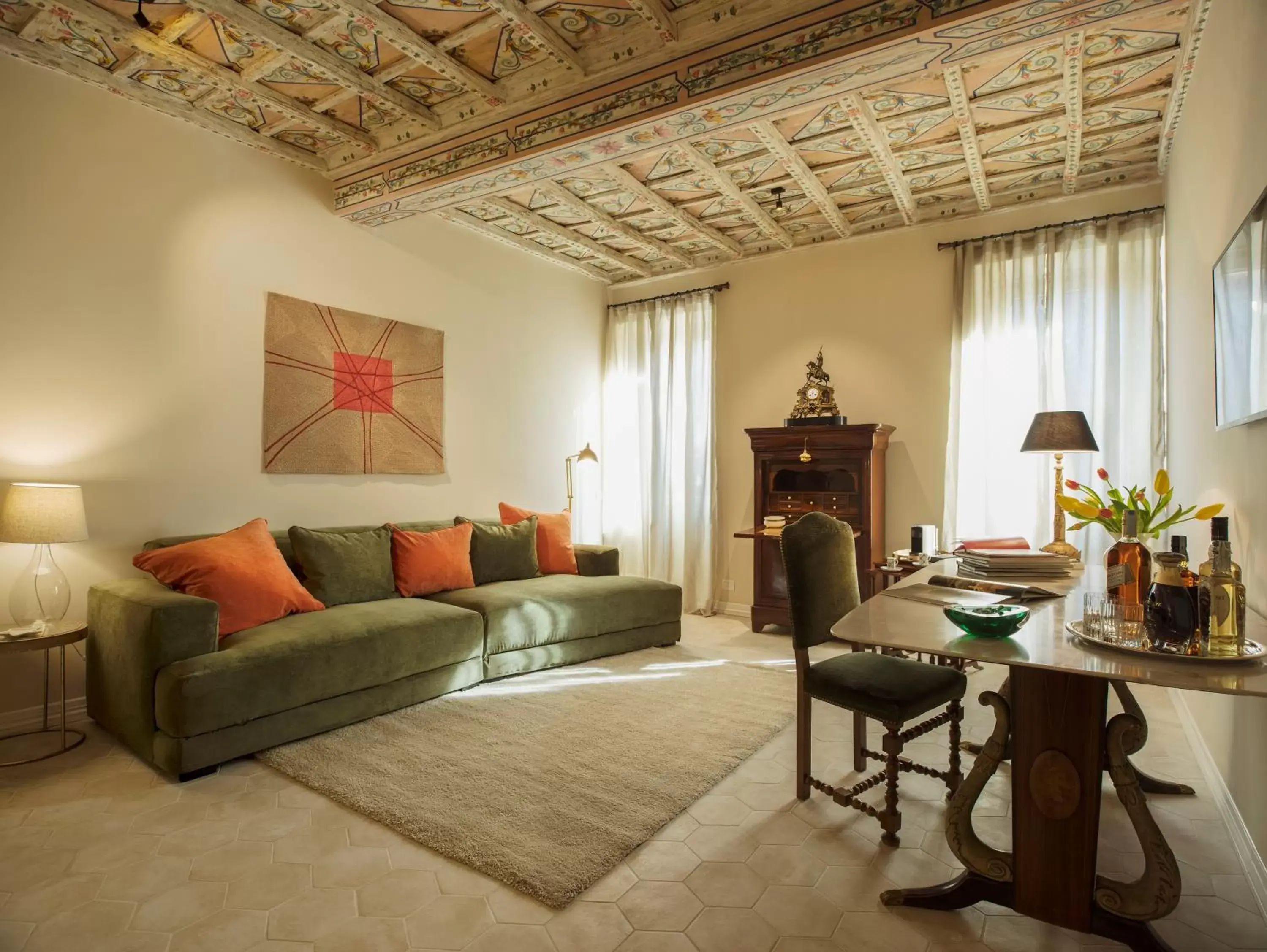 Living room, Seating Area in Palazzo Caruso
