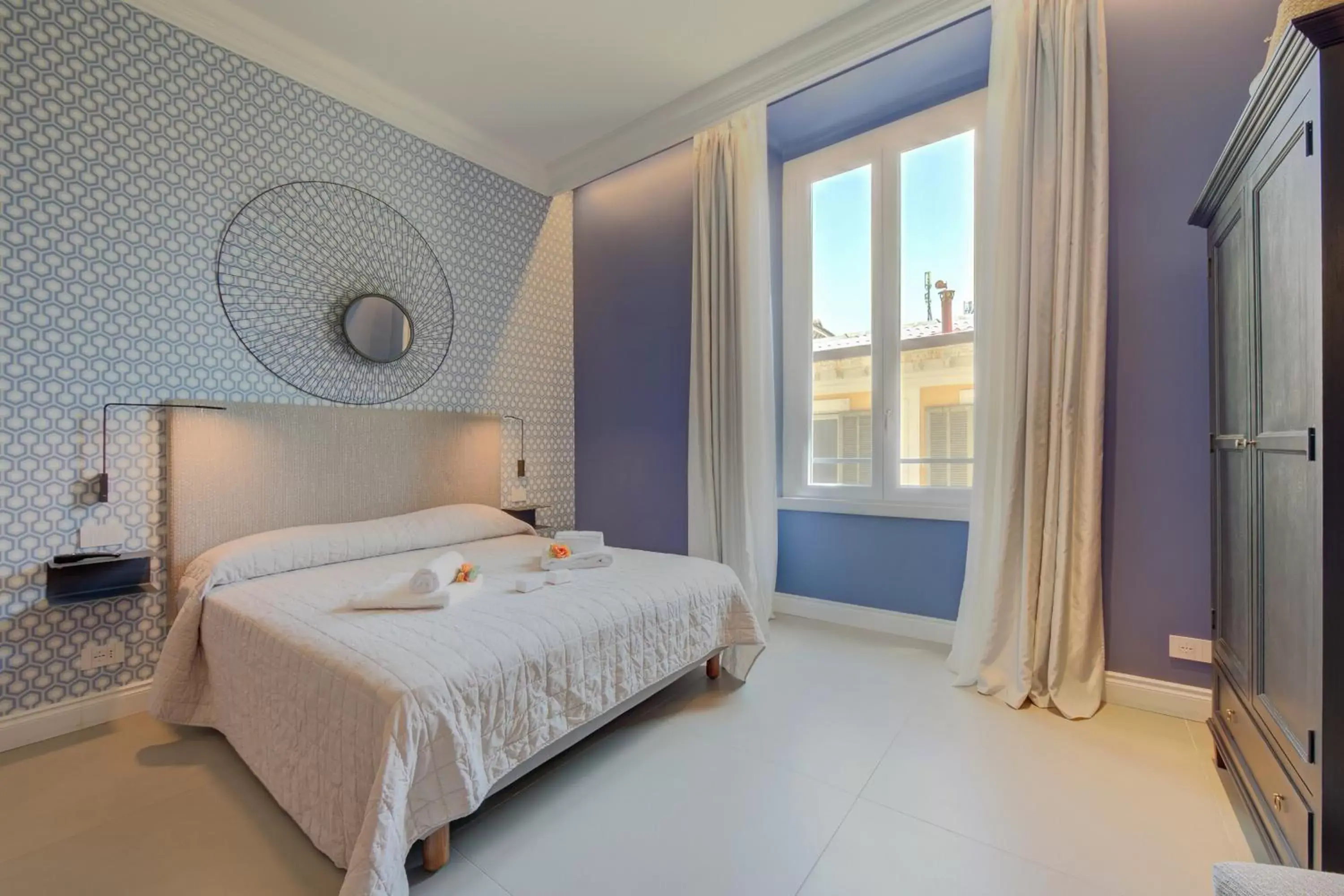 Bedroom, Bed in Boutique Central Apartments- Happy Rentals