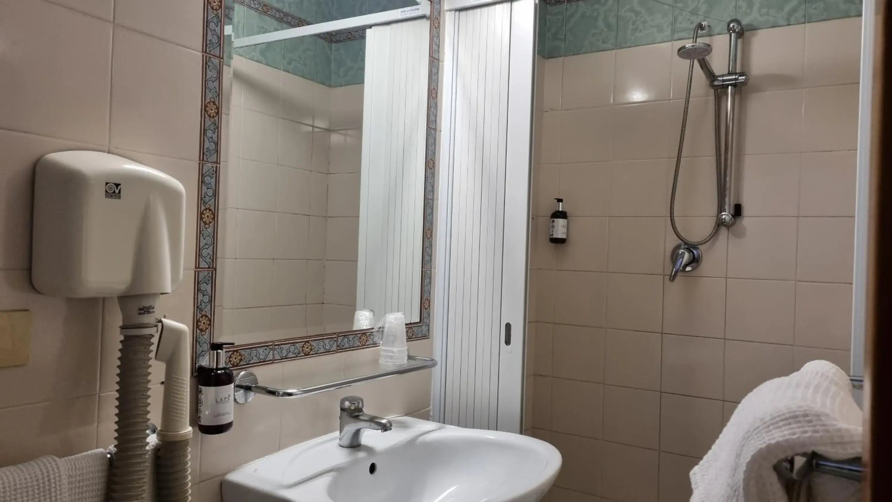 Shower, Bathroom in Hotel Ambra Palace