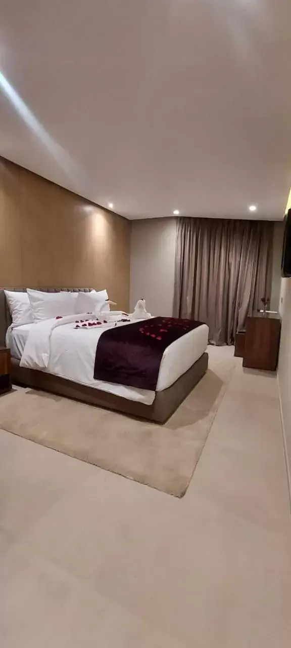 Bed in Hotel Almas