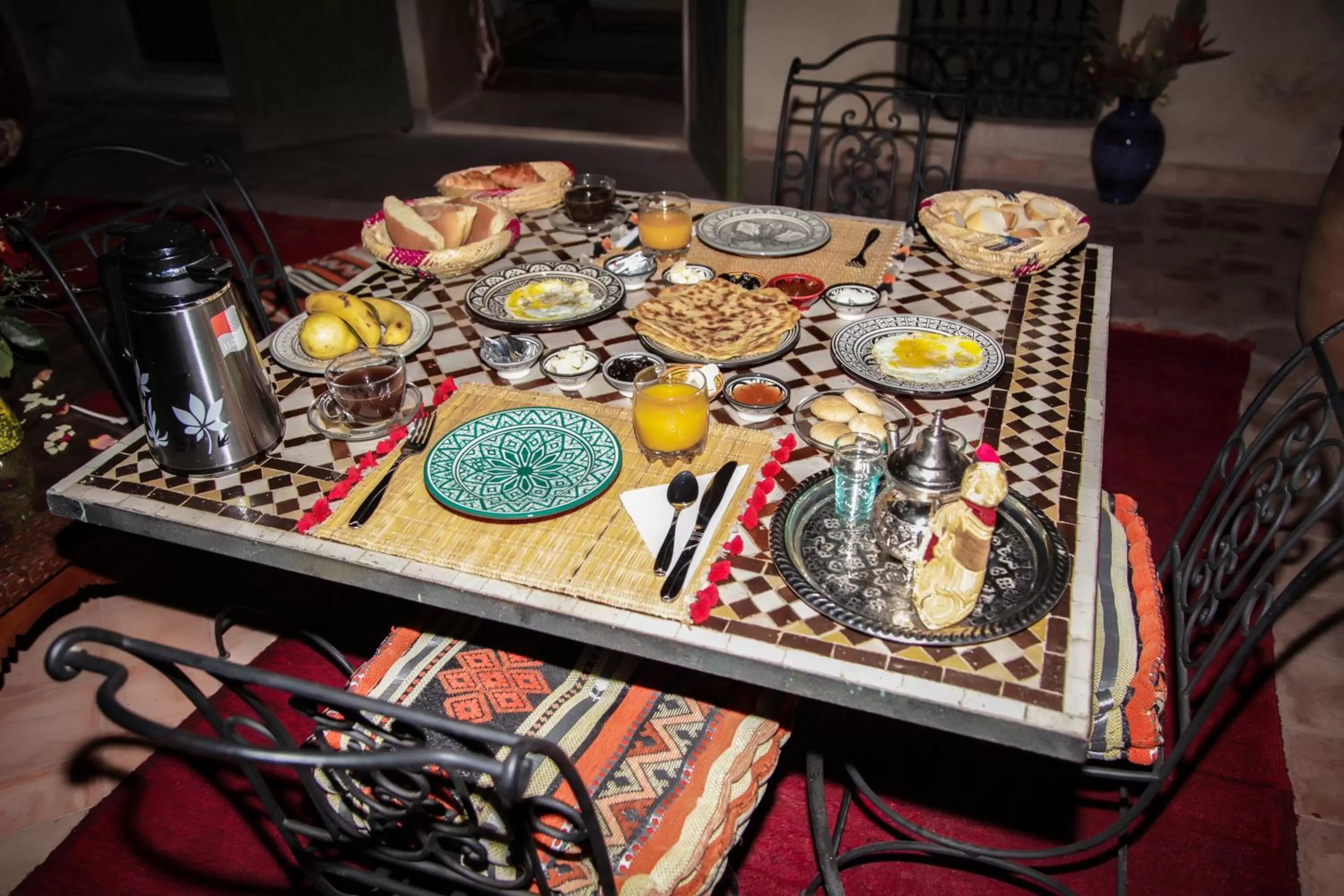 Food and drinks in Héritage Lalla Aicha Hotel & Spa