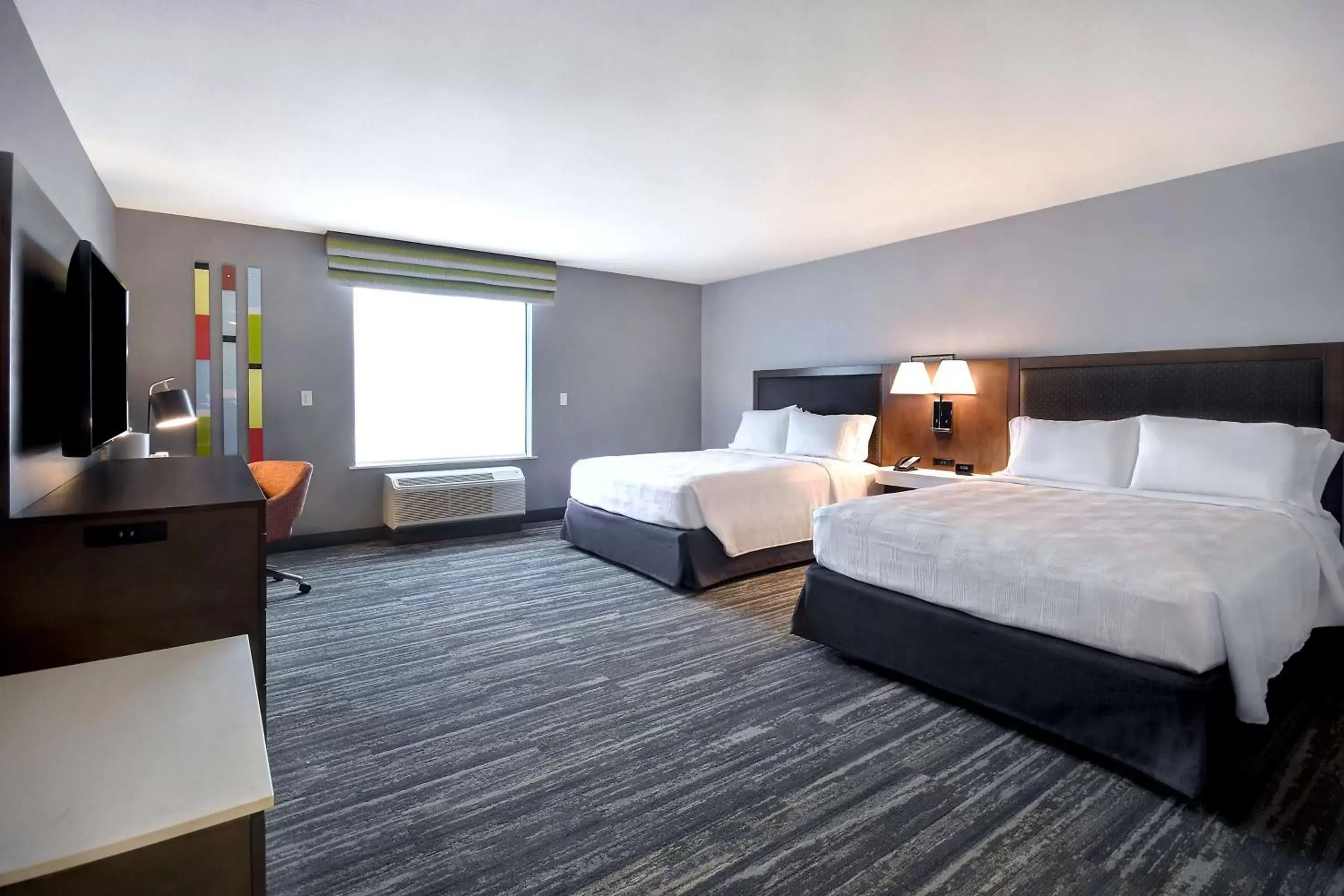 Bed in Hampton Inn & Suites Las Vegas Convention Center - No Resort Fee