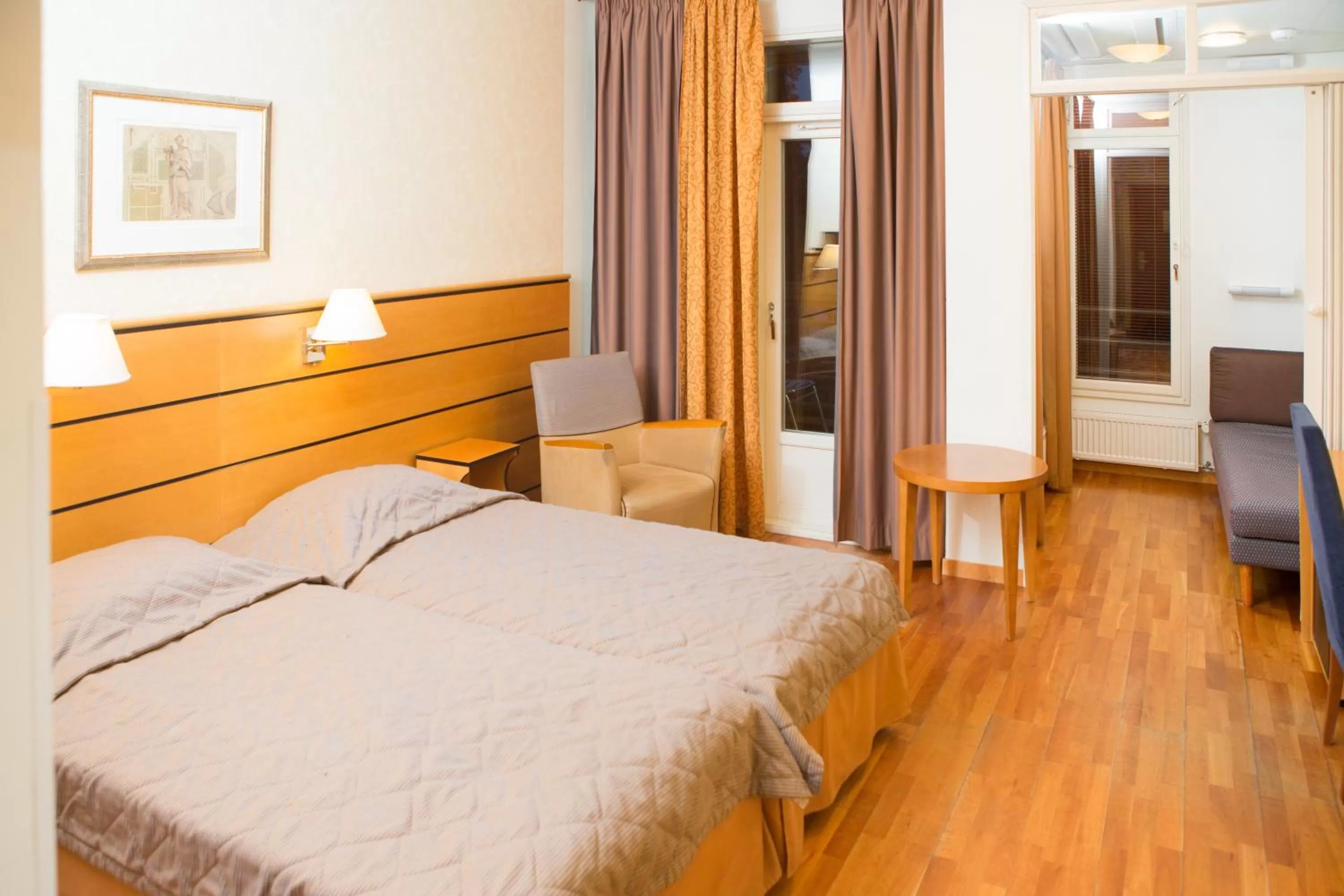 Bed in Finlandia Hotel Imatran Kylpylä Spa