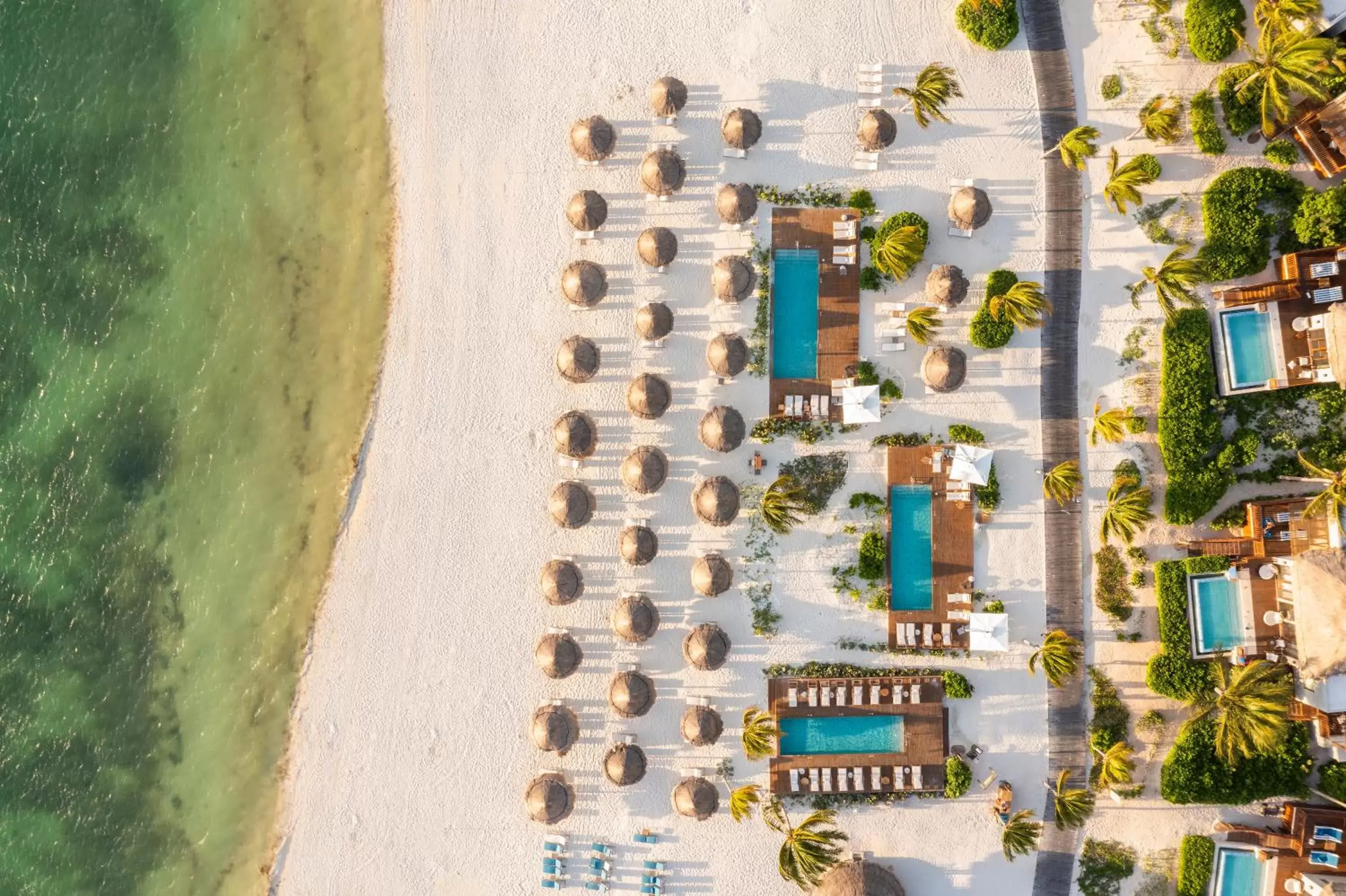 Beach, Bird's-eye View in Fairmont Mayakoba