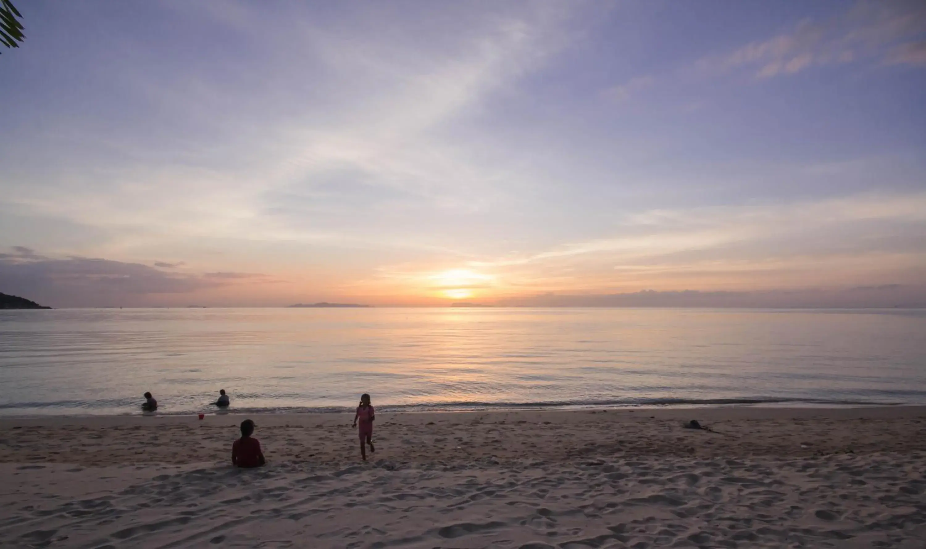 Sunset, Beach in Rajapruek Samui Resort - SHA Plus