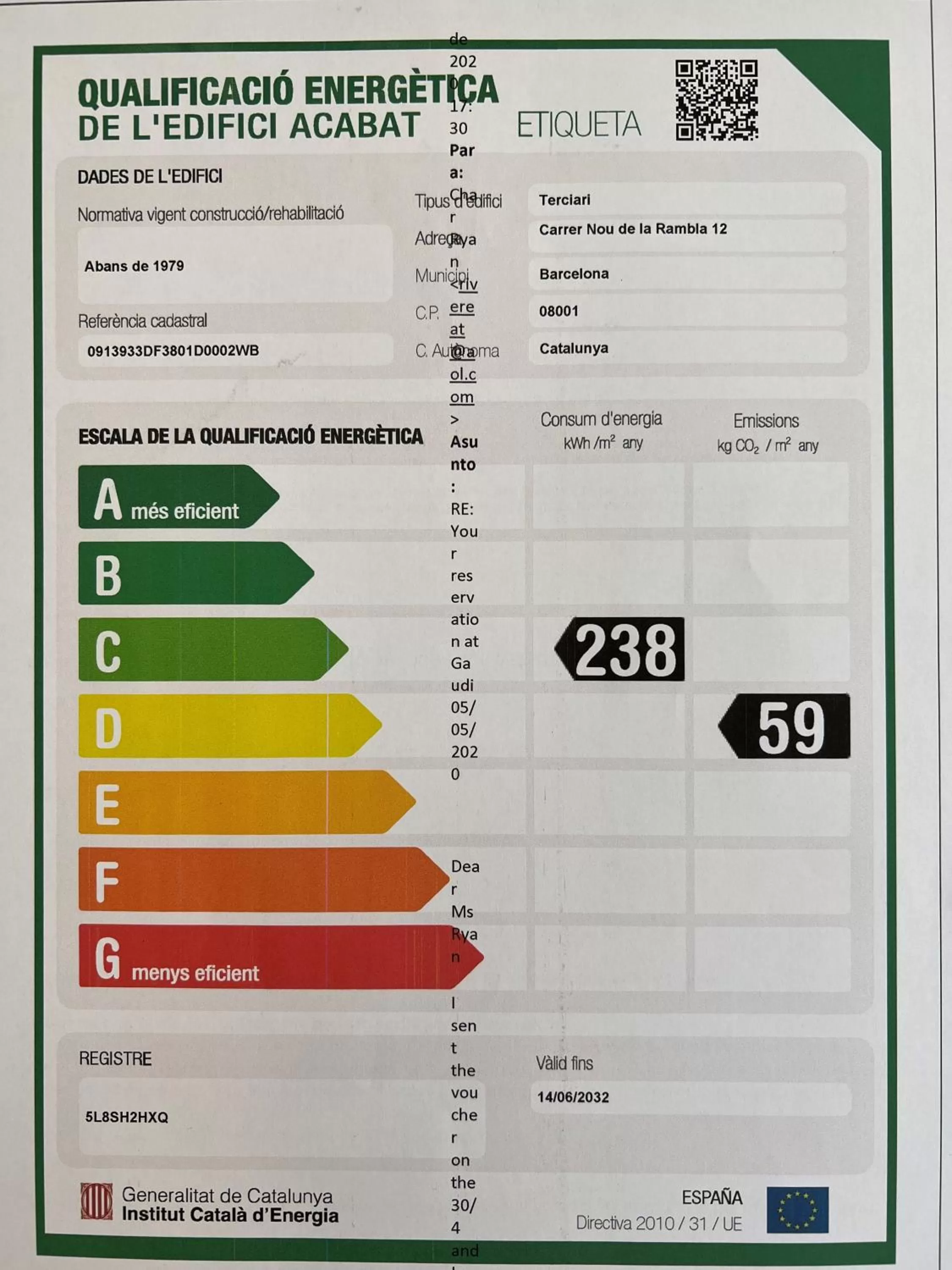 Property building in Gaudi Hotel