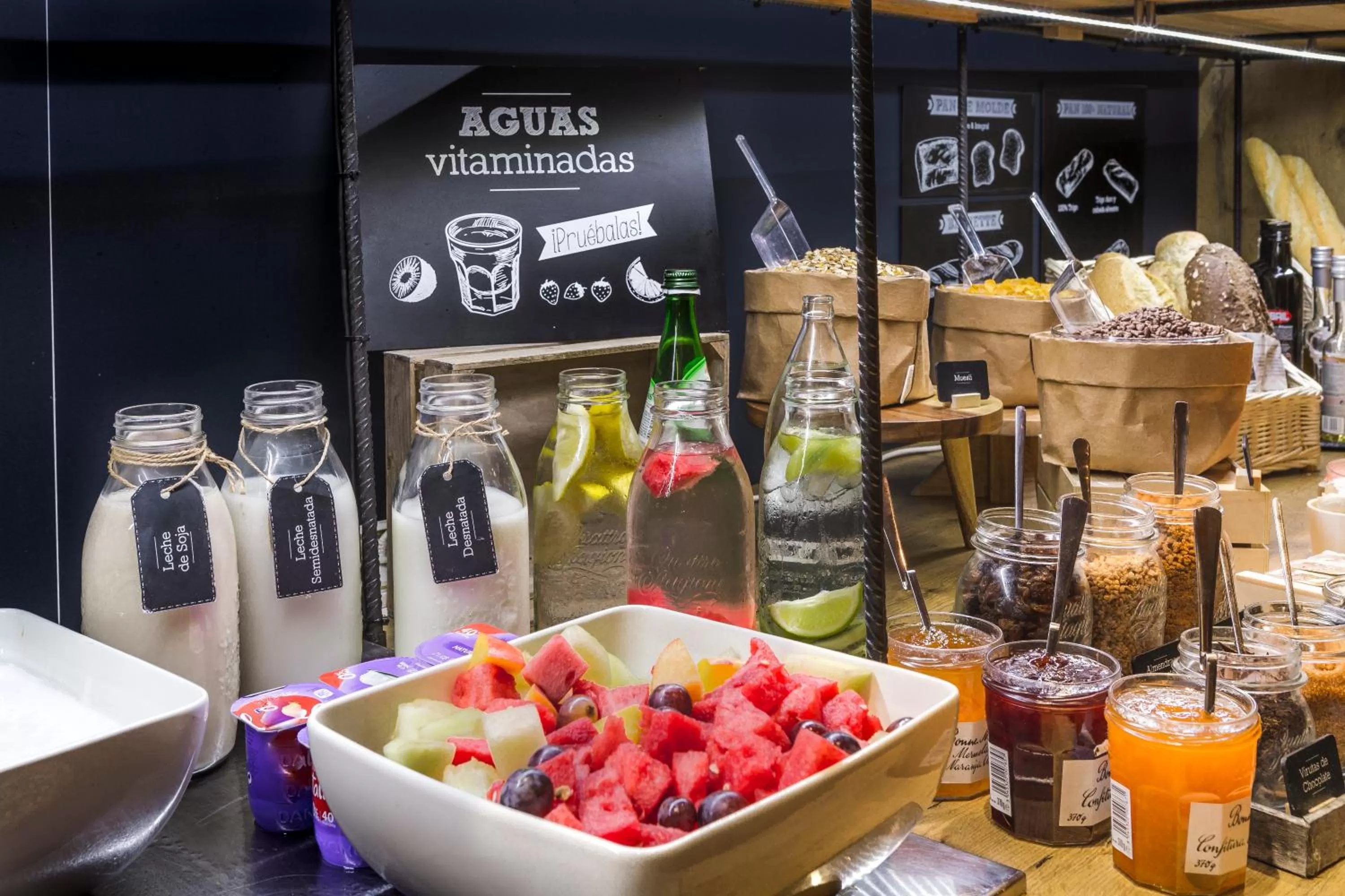 Buffet breakfast in Ibis Sevilla