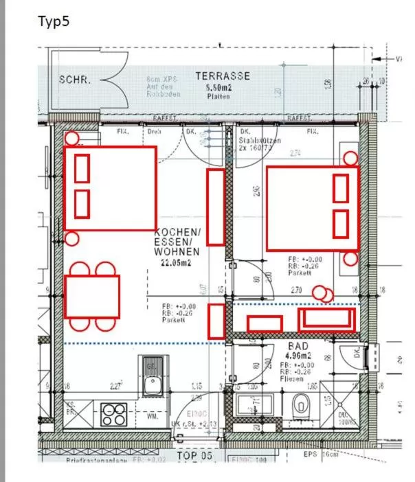 Family Room with Balcony in Village by Maier - kontaktloser Check-in