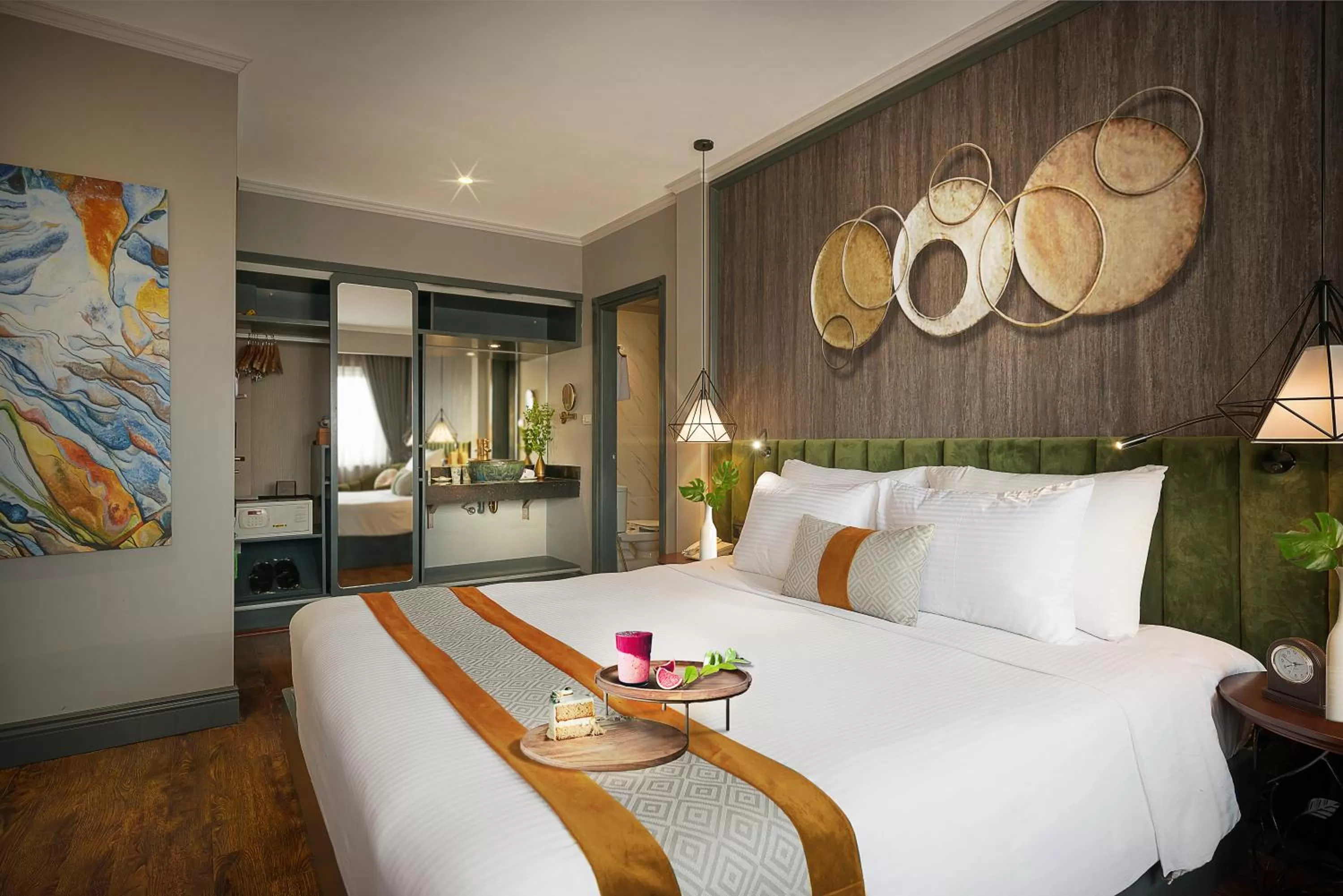 Bed in Hanoi Center Silk Hotel & Travel