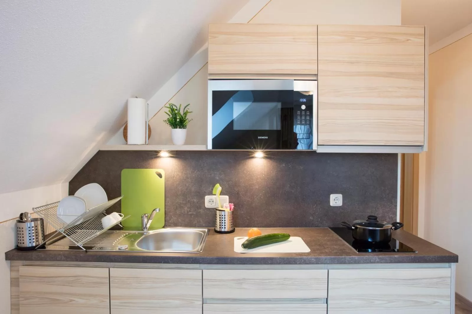 Kitchen or kitchenette in Hotel Straßhof