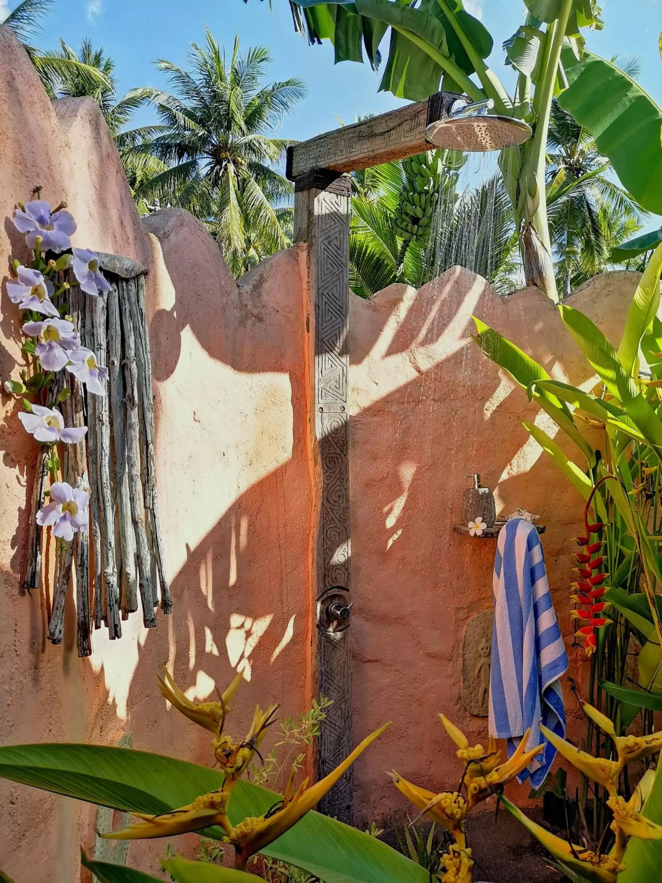 Shower in Coconut Garden Beach Resort