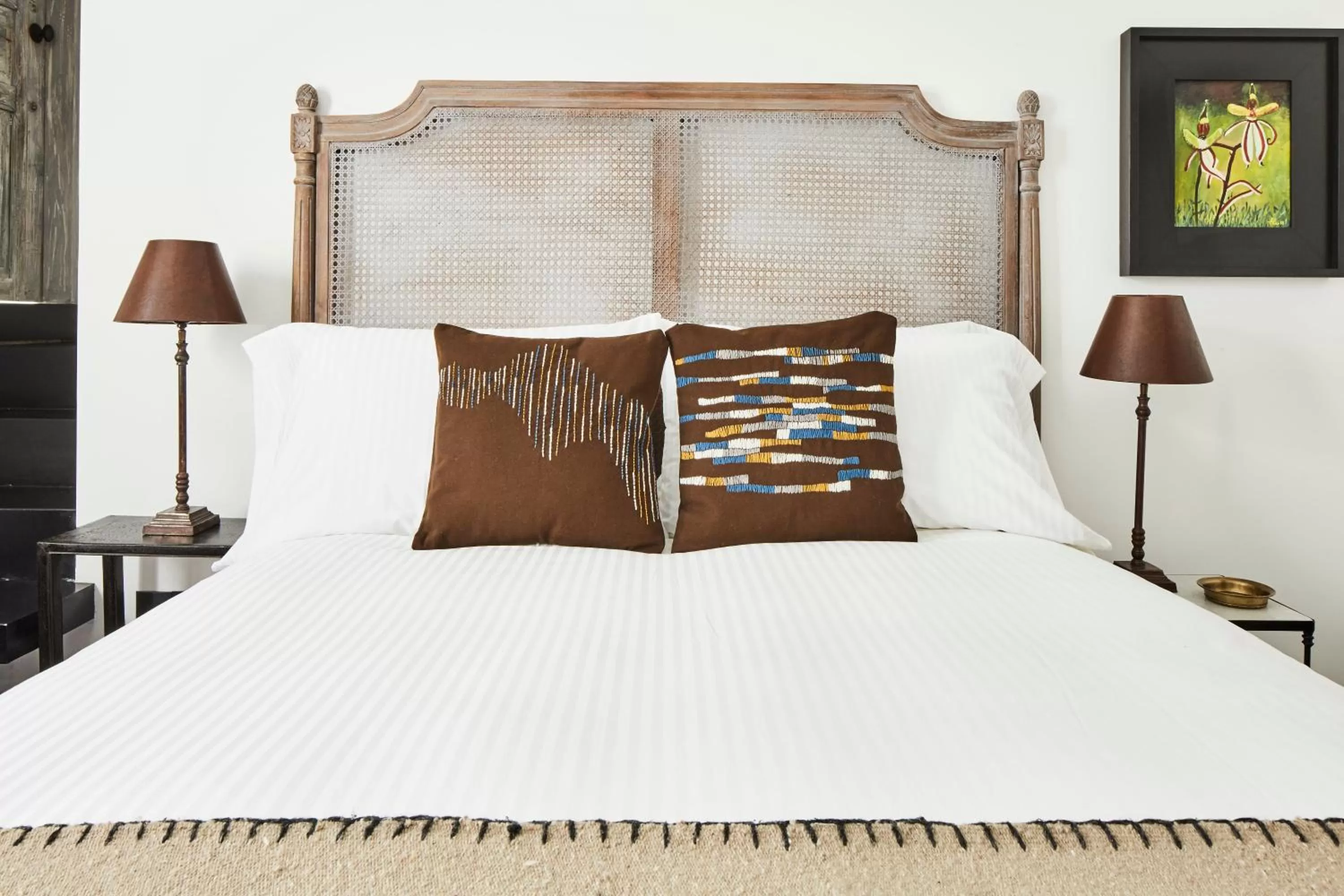 Bed in Orchid House Mexico City